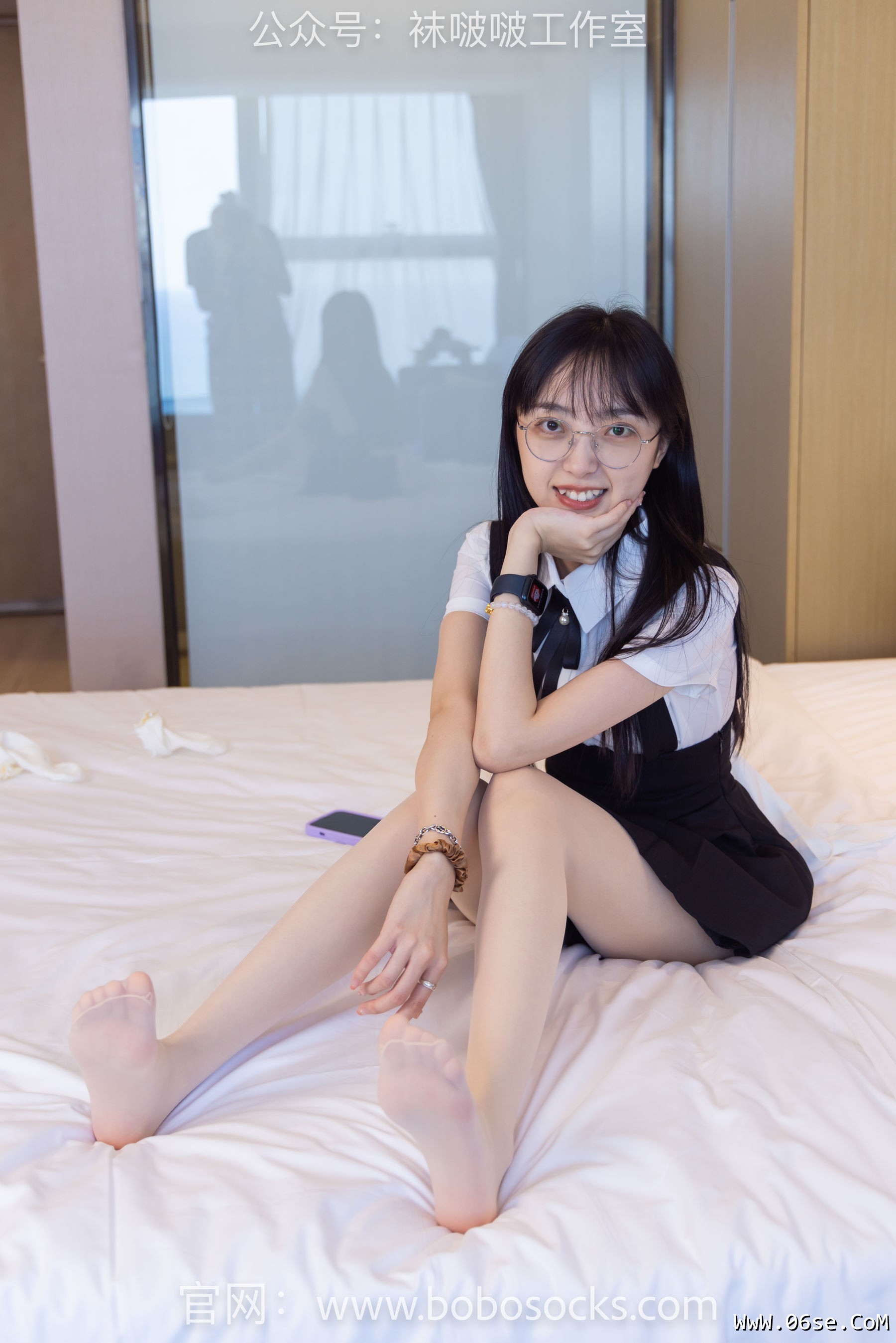 图片[140]-BoBoSocks袜啵啵 No.121 稚予-高跟鞋、白棉袜、肉丝[140P]-六色网
