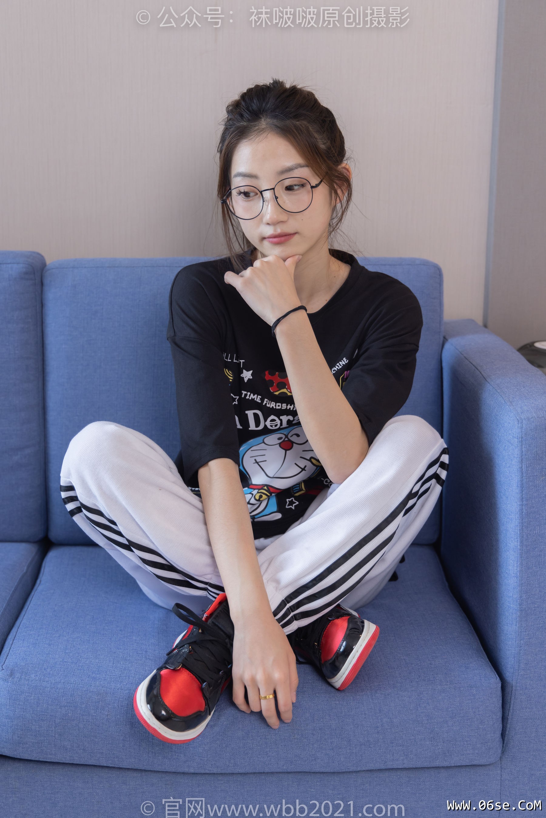 图片[52]-BoBoSocks袜啵啵 No.382 小沫 -板鞋、白棉袜[143P]-六色网