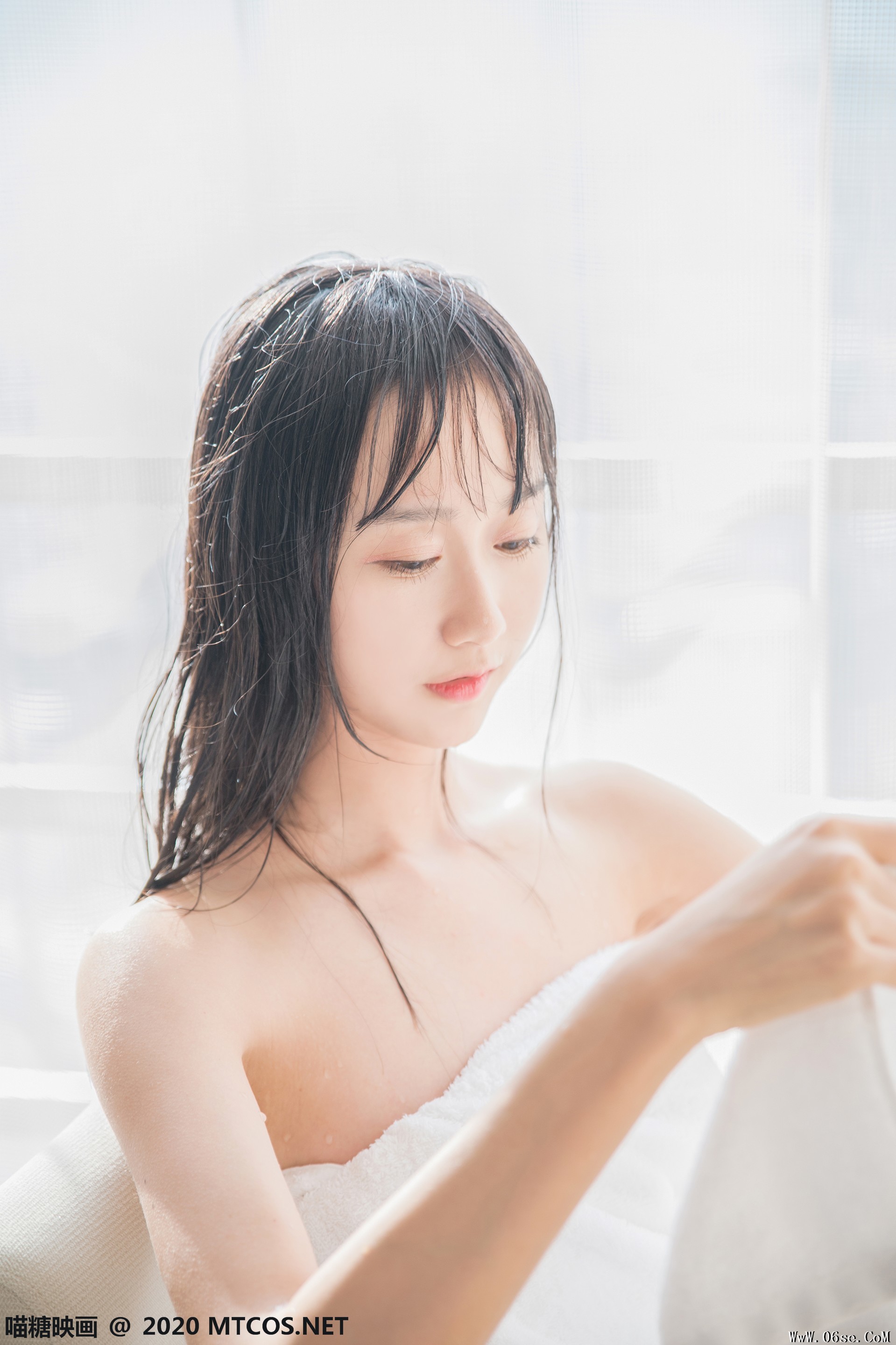 图片[18]-喵糖映画 VOL.174 纯白浴巾[58P／161M]-六色网
