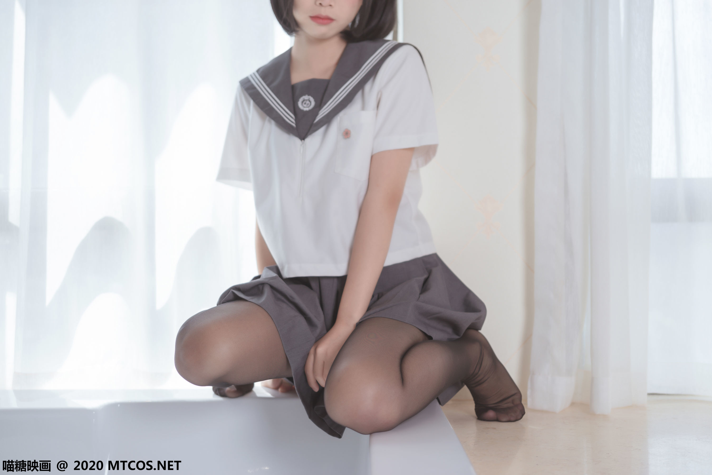 图片[9]-[喵糖映画] JKL.017 黑丝JK制服 [21P]-六色网