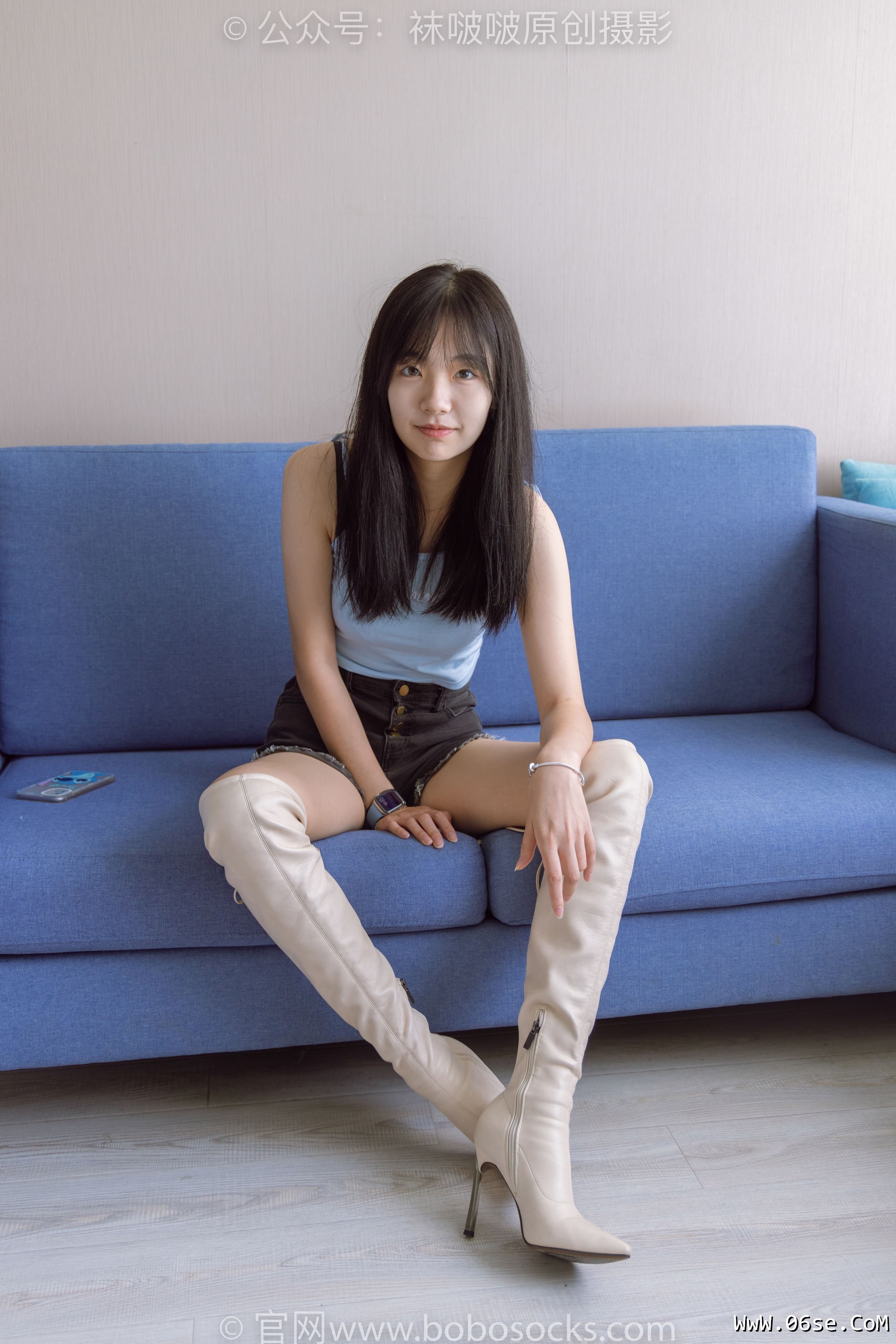 图片[24]-BoBoSocks袜啵啵 No.174 小甜豆-高跟长靴、白棉袜、裸足[178P]-六色网