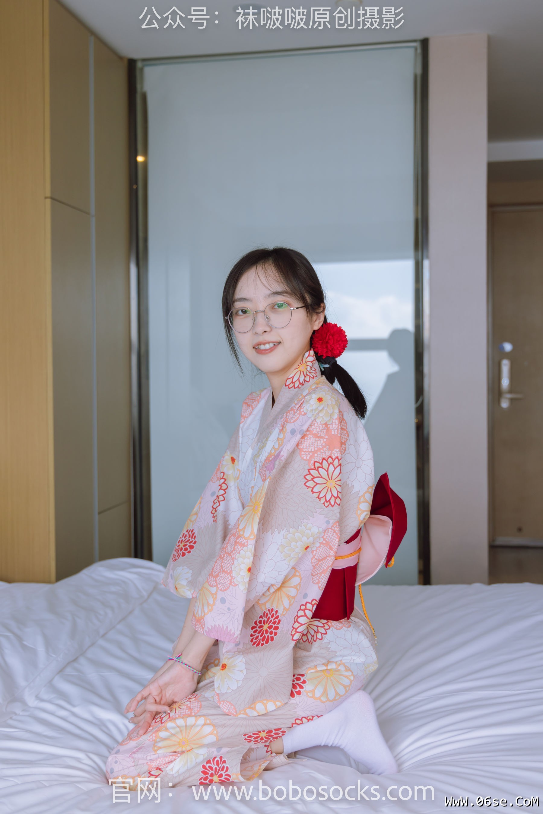 图片[139]-BoBoSocks袜啵啵 No.137 稚予-木屐、分指白棉袜、裸足、和风浴衣[170P]-六色网