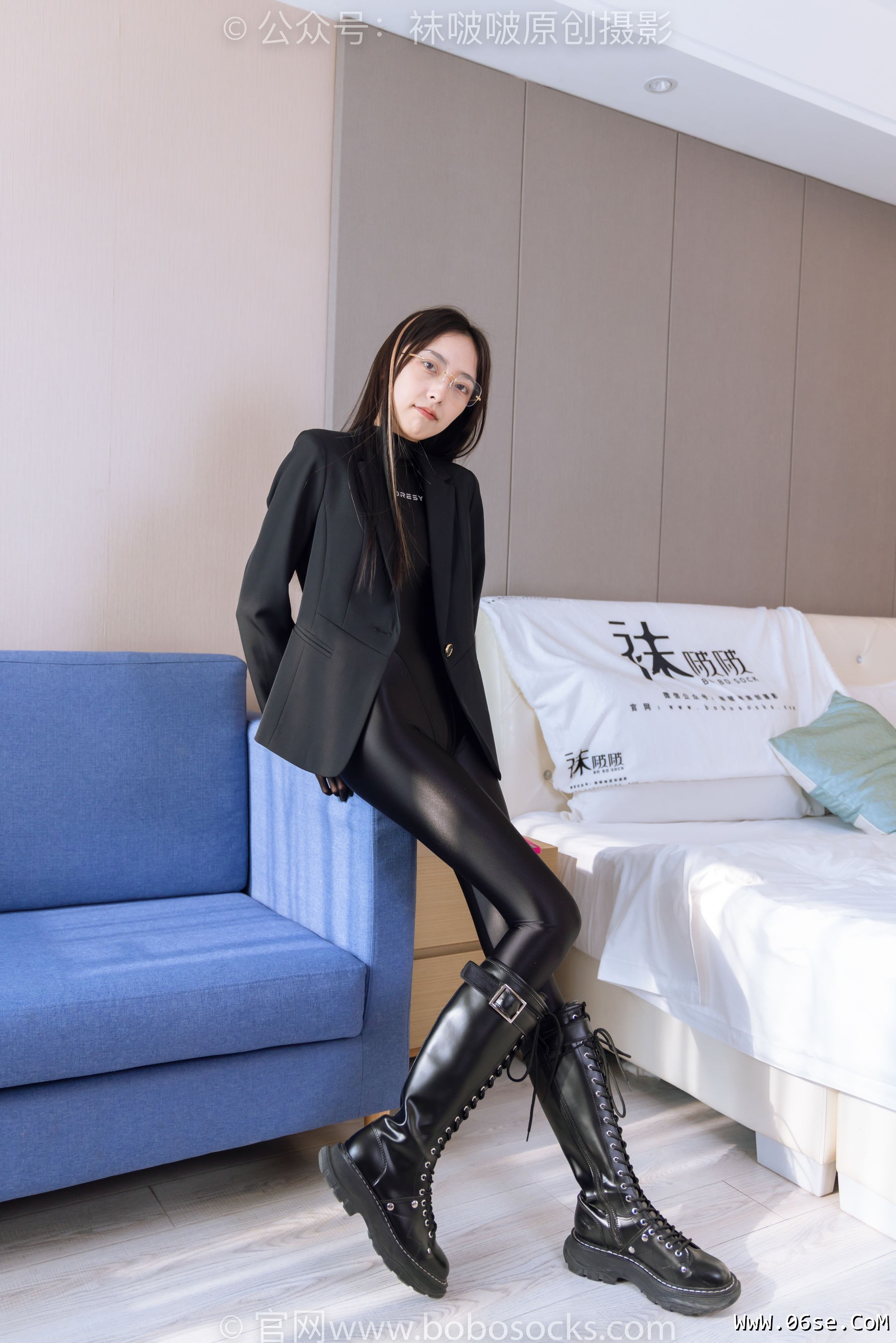图片[52]-BoBoSocks袜啵啵 No.164 稚予-长靴、五指袜黑丝、裤里丝、连体服[139P]-六色网