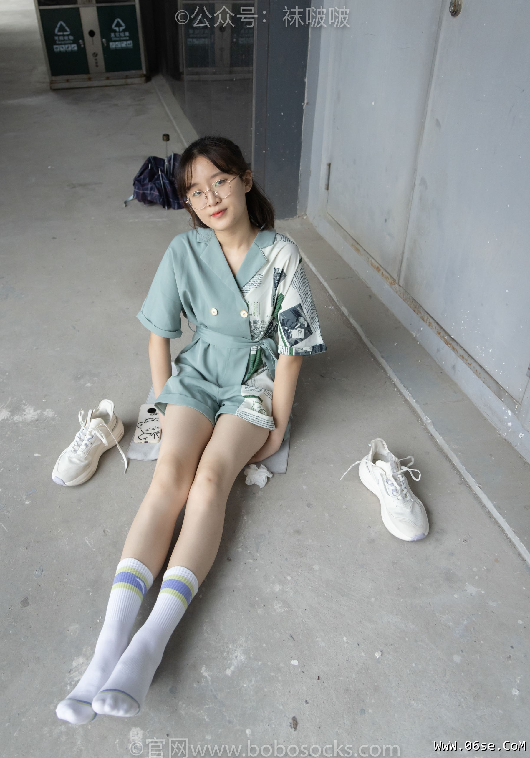 图片[74]-BoBoSocks袜啵啵 No.025 熊熊-安踏运动鞋、白色棉袜、裸足[146P]-六色网