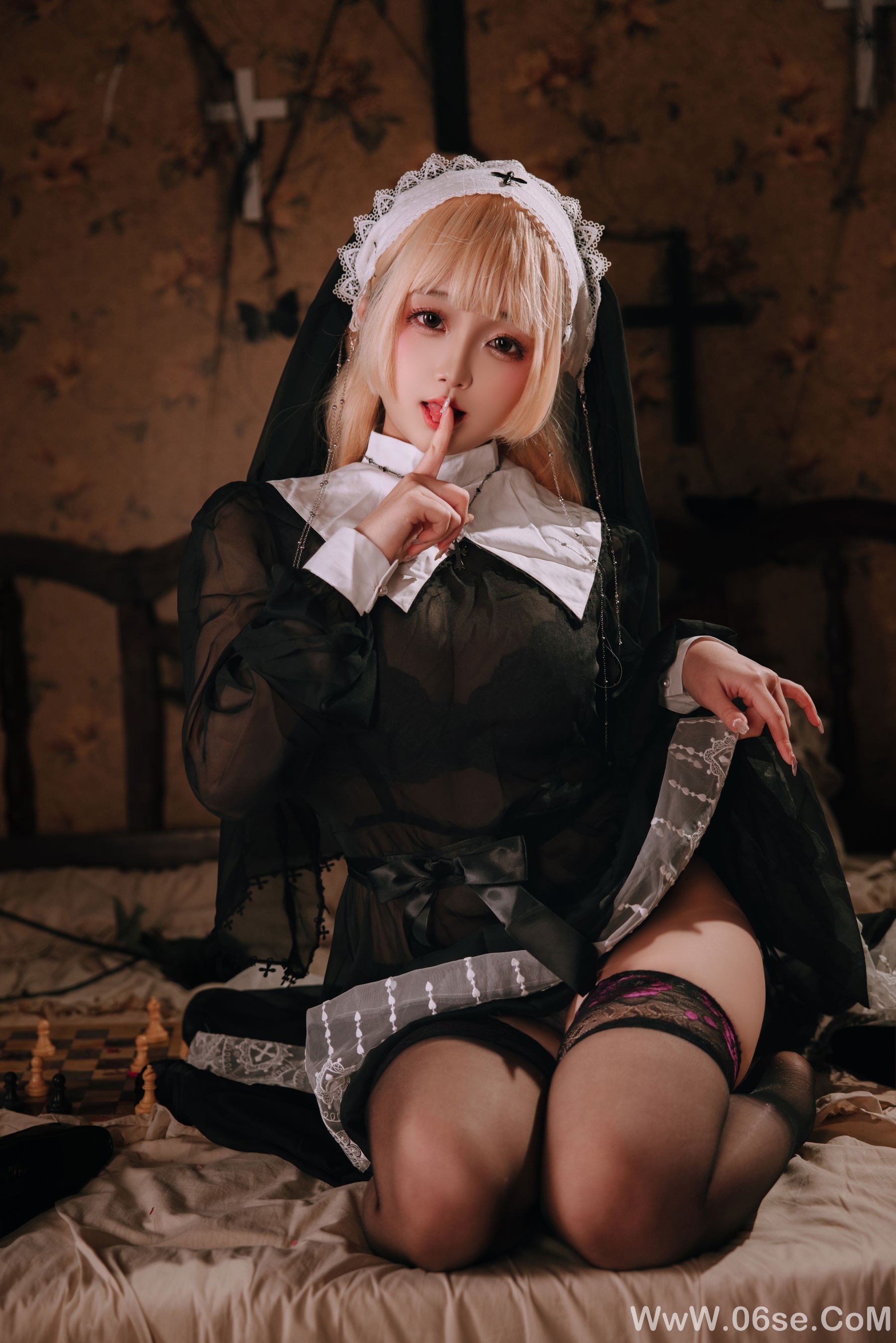 图片[9]-Cosplay日奈娇 – 禁忌修女[160P]-六色网