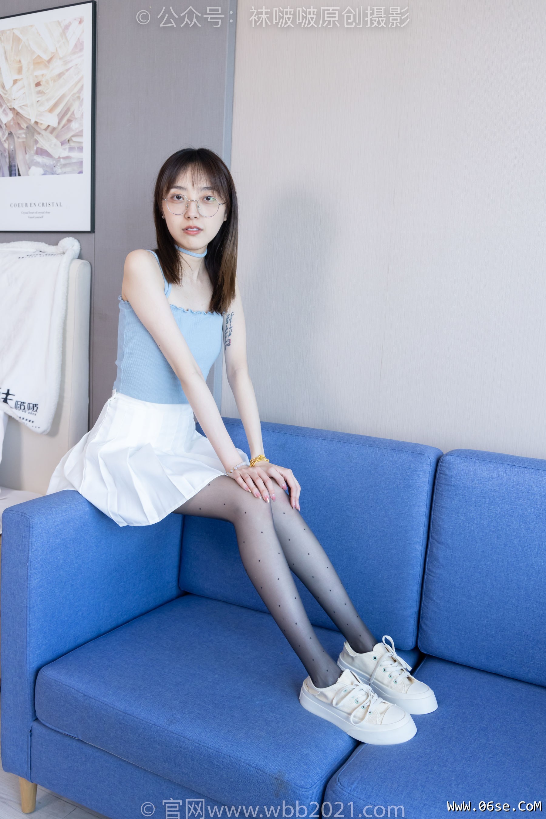 图片[33]-BoBoSocks袜啵啵 No.403 稚予 -高跟鞋、板鞋、波点黑丝、波点白丝[145P]-六色网