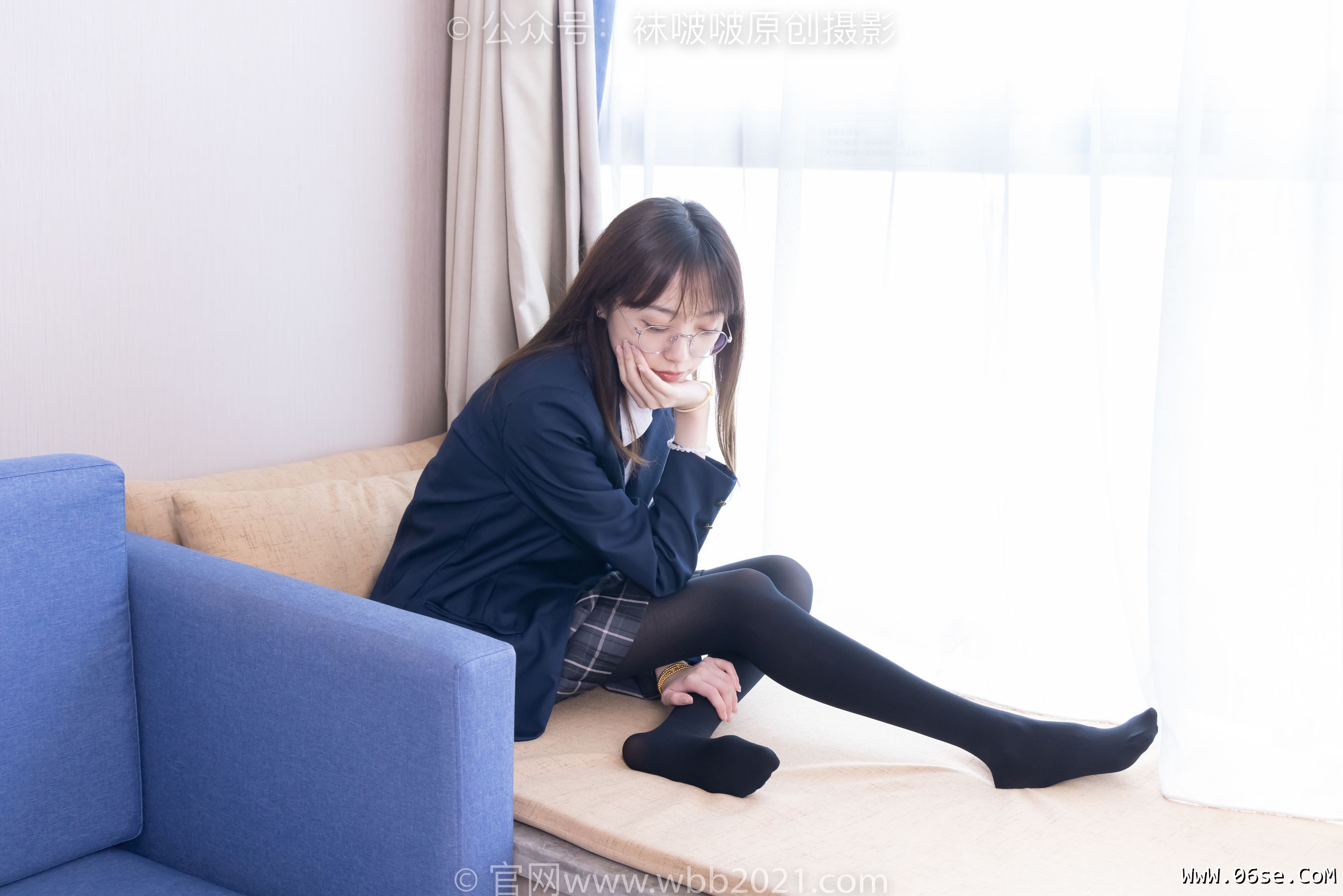 图片[139]-BoBoSocks袜啵啵 No.432 稚予 -皮鞋、厚黑丝、jk制服[184P]-六色网
