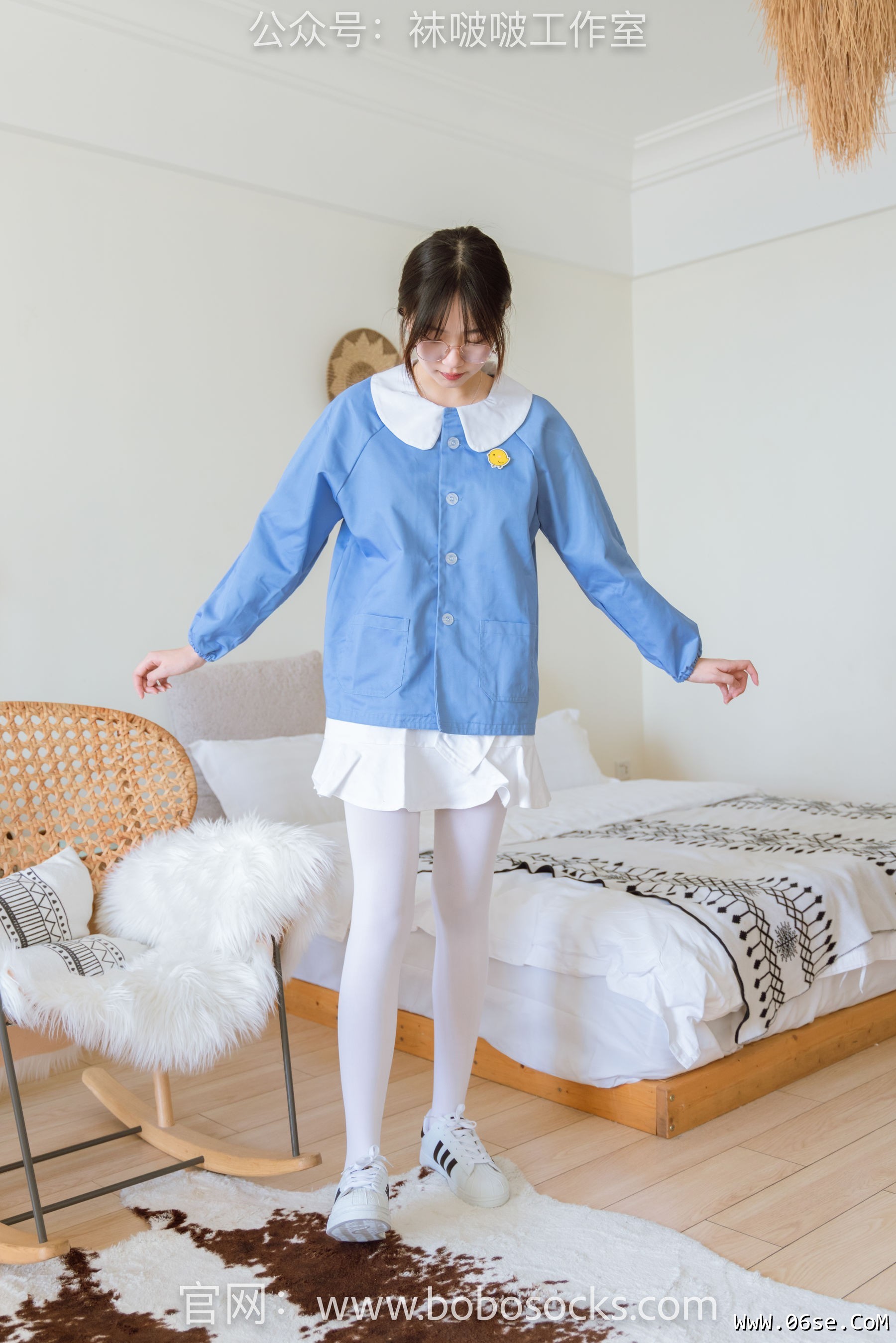 图片[3]-BoBoSocks袜啵啵 No.093 小甜豆-贝壳头、厚白丝[132P]-六色网