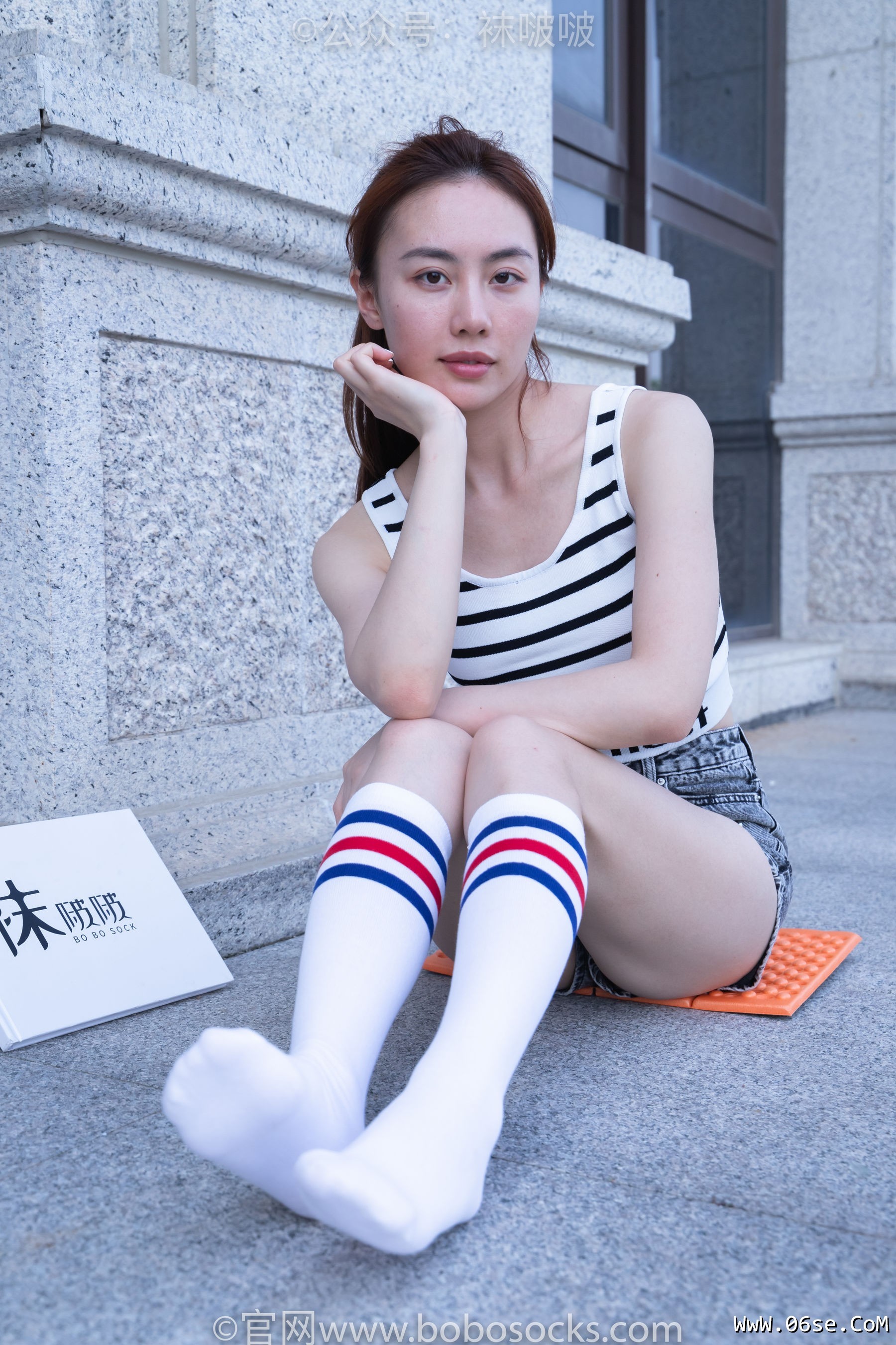 图片[51]-BoBoSocks袜啵啵 No.006 小米-运动鞋、白色小腿袜、裸足[130P]-六色网