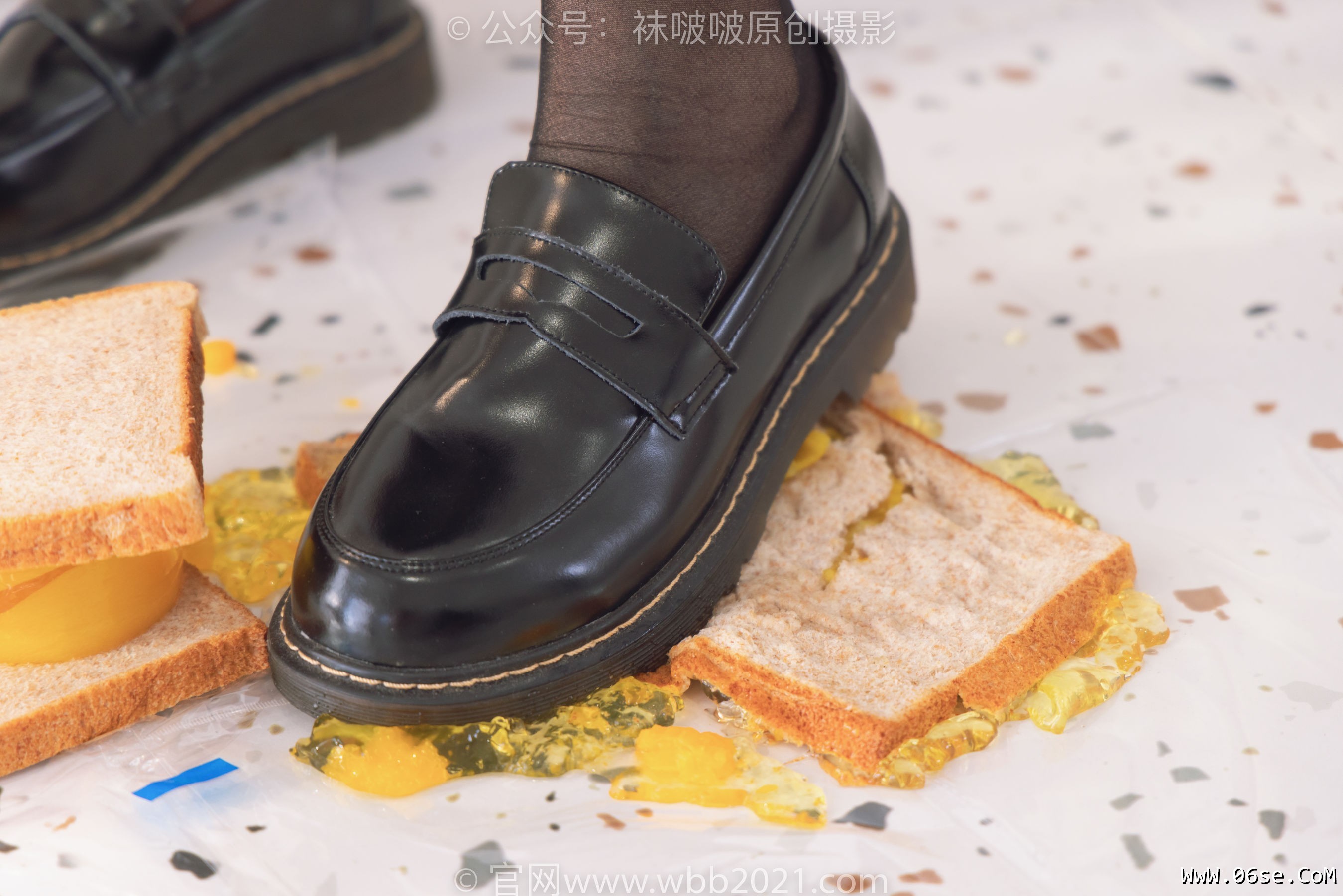 图片[19]-BoBoSocks袜啵啵 No.381 小甜豆 -皮鞋、黑丝大腿袜、裸足[140P]-六色网
