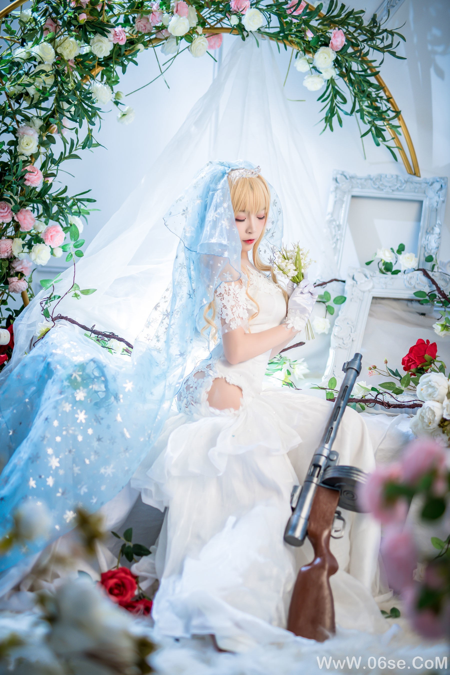 图片[14]-人气Coser二佐Nisa 花嫁[30P]-六色网