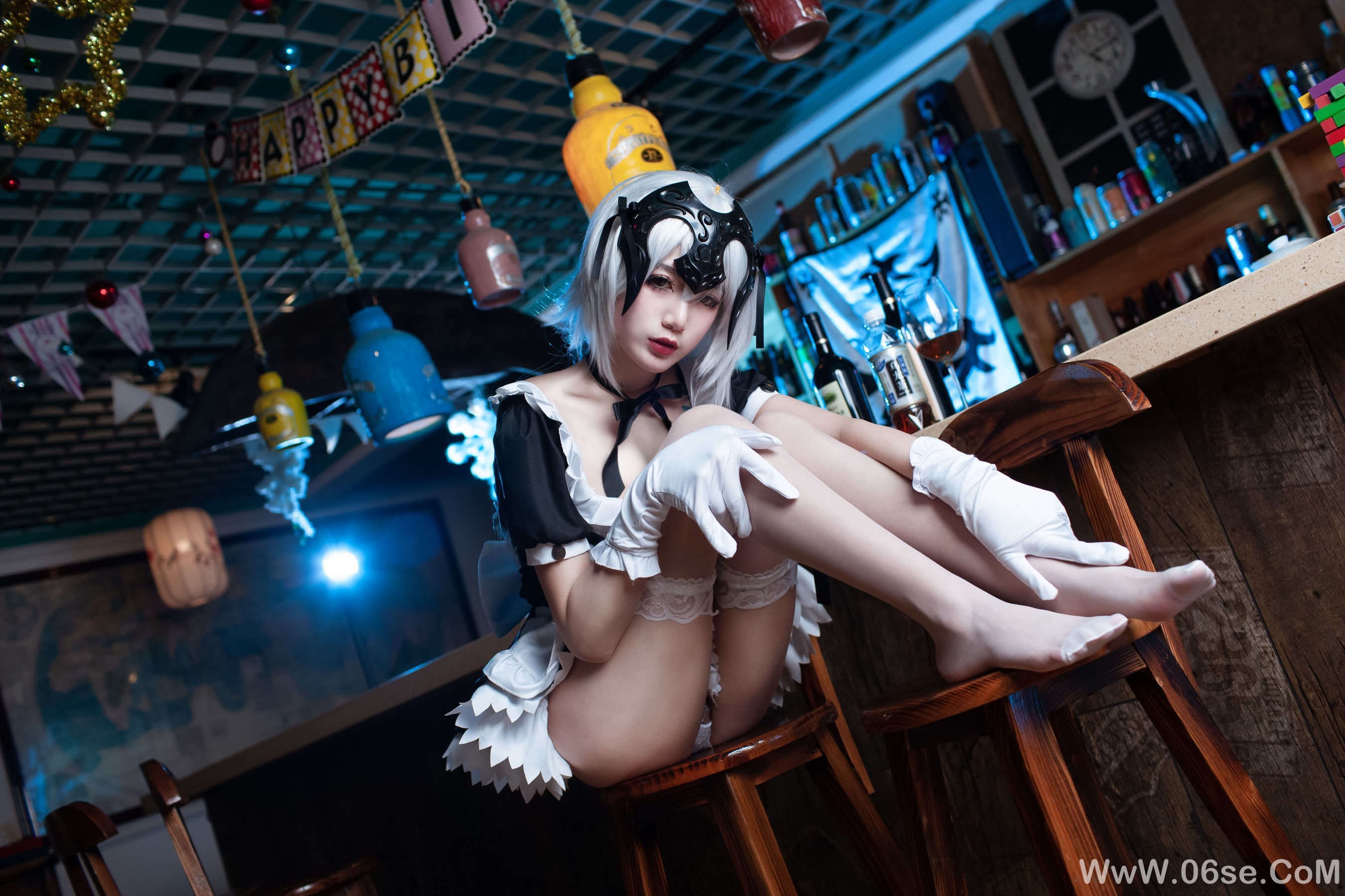 图片[21]-一米八的大梨子 黑贞GK手办女仆[29P]-六色网