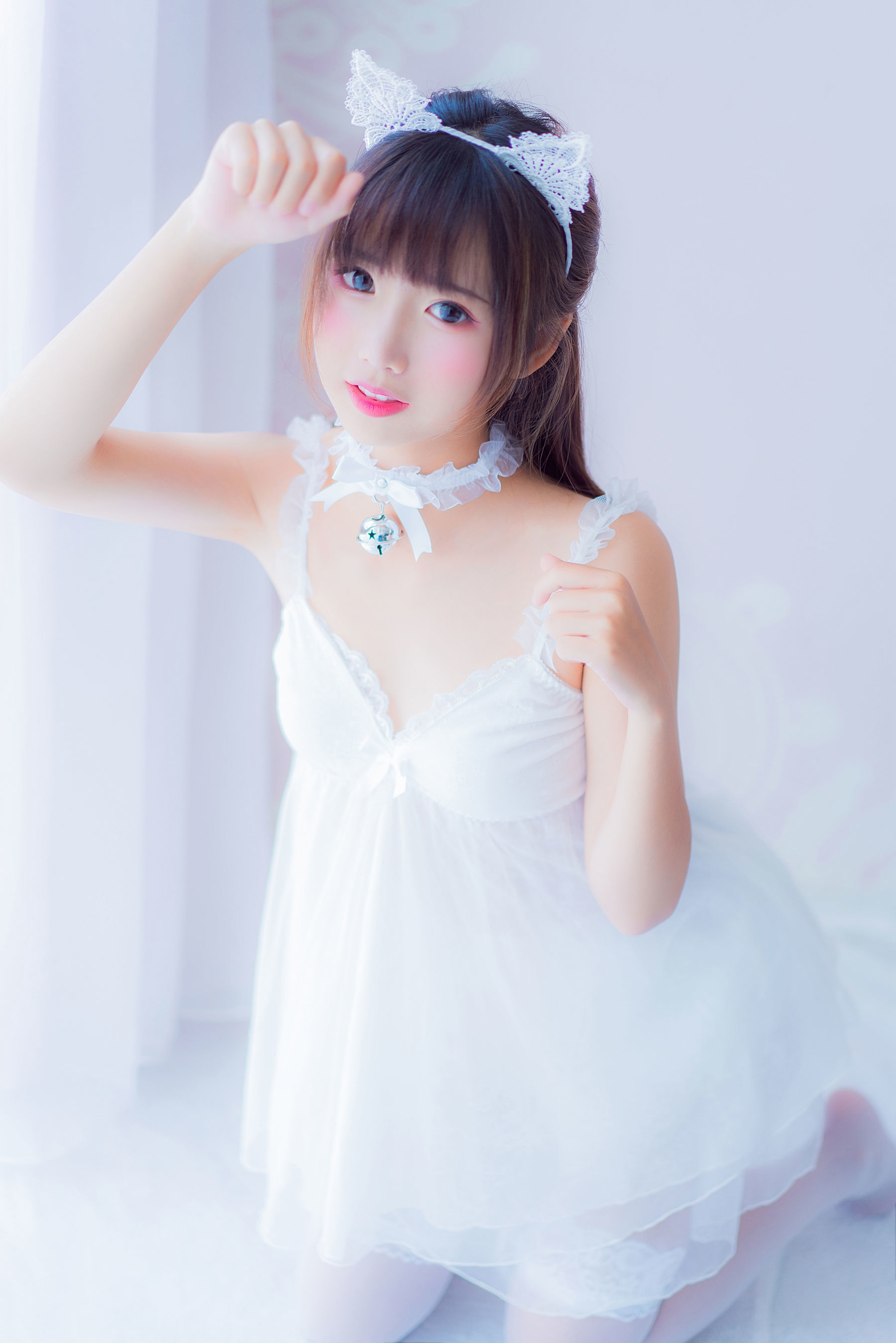图片[10]-喵糖映画 VOL.415 白裙少女 [30P]-六色网