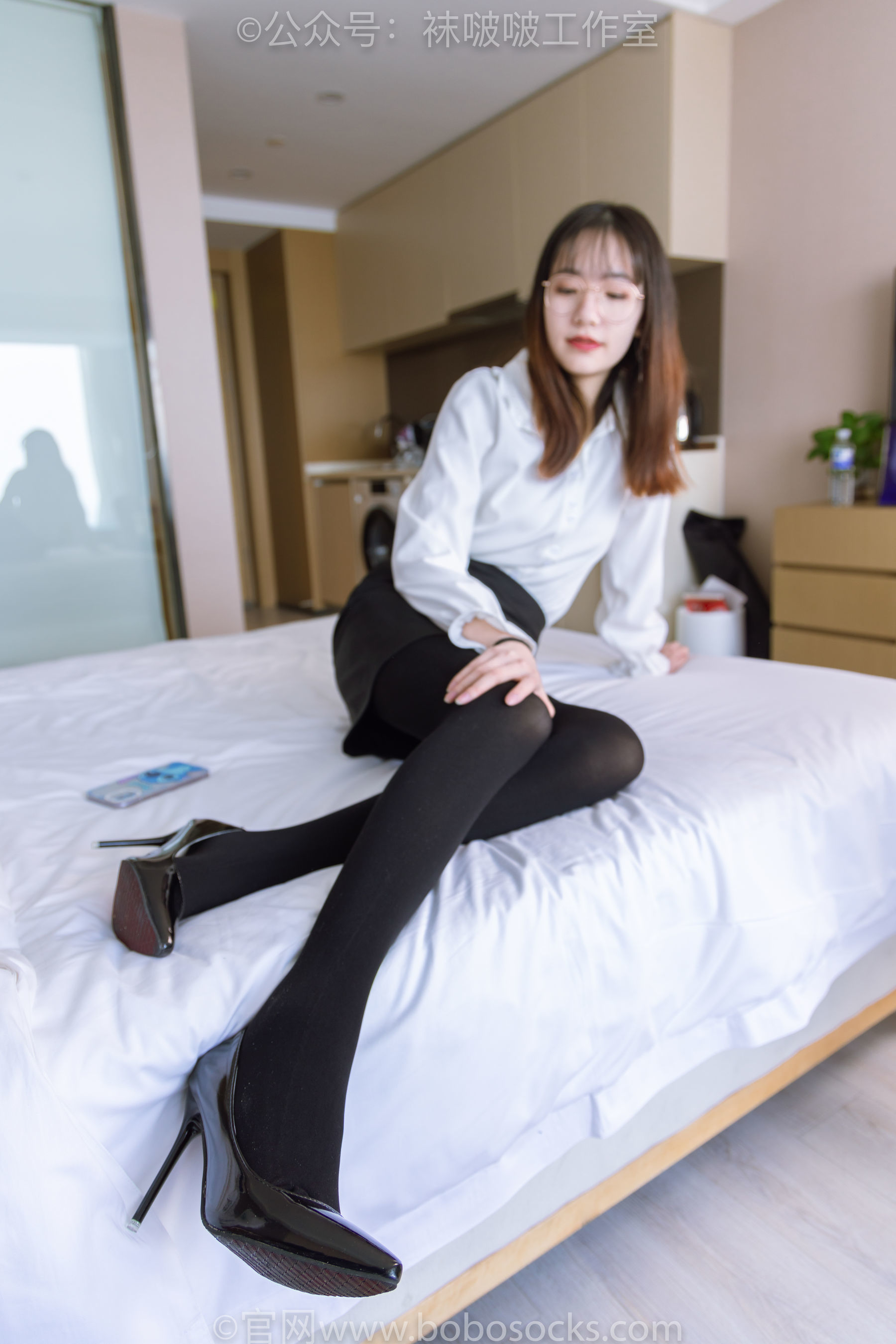 图片[42]-BoBoSocks袜啵啵 No.090 小甜豆-高跟鞋、厚黑丝[140P]-六色网