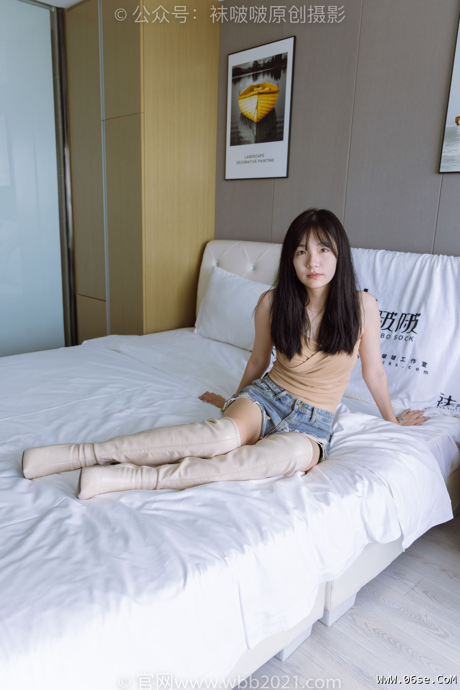 图片[161]-BoBoSocks袜啵啵 No.441 小甜豆 -高跟长靴、白棉袜、裸足[179P]-六色网
