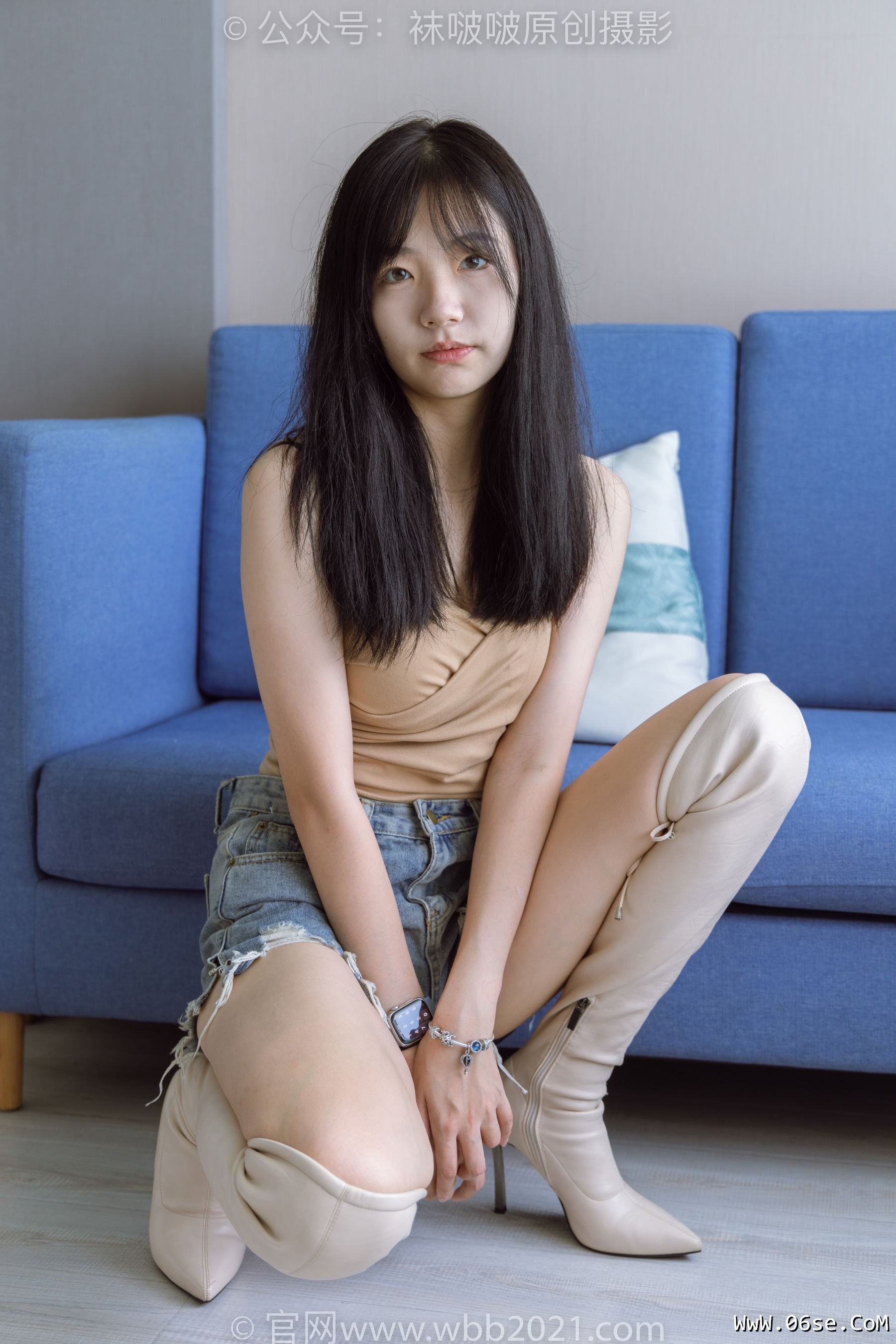 图片[126]-BoBoSocks袜啵啵 No.441 小甜豆 -高跟长靴、白棉袜、裸足[179P]-六色网