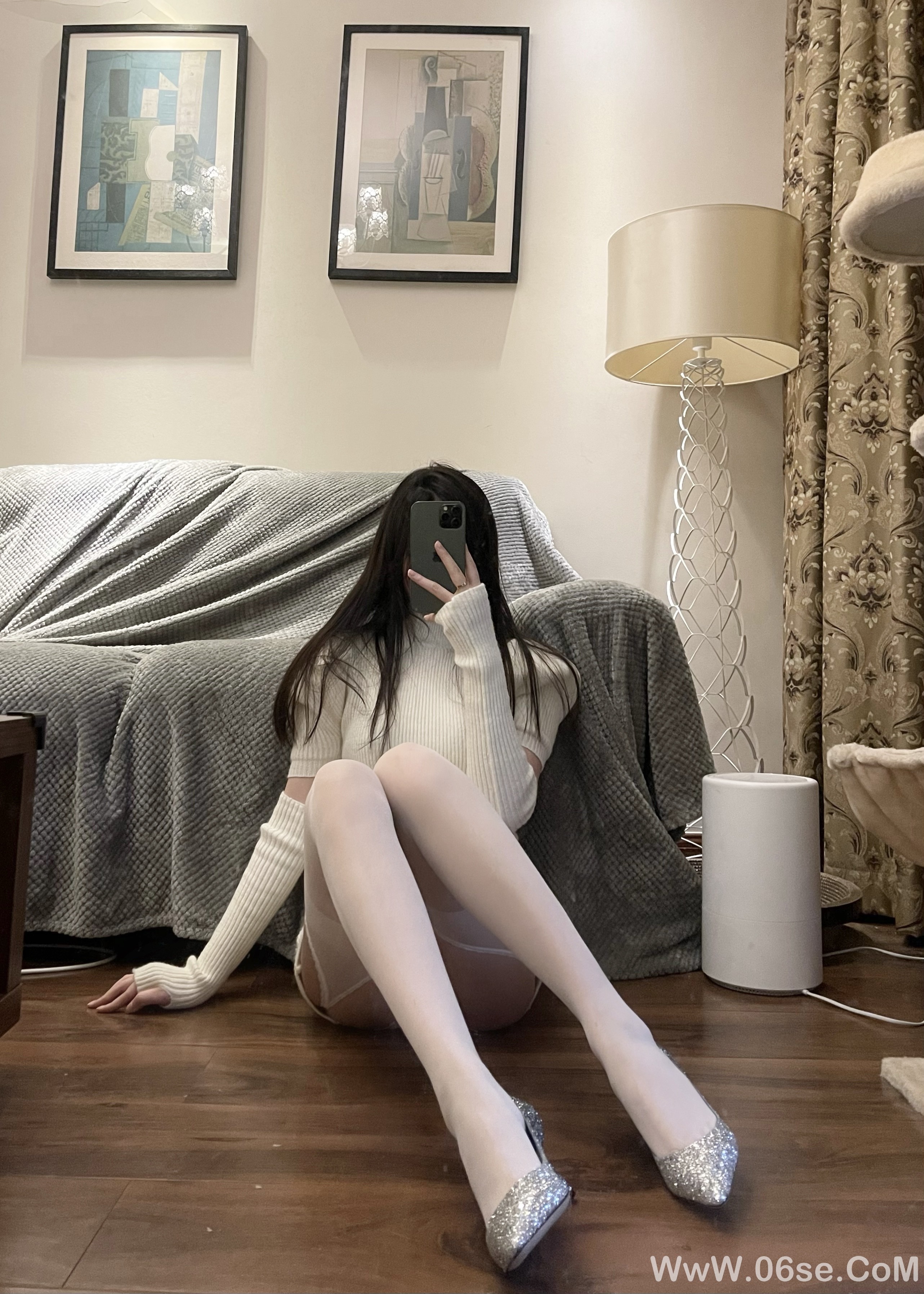 图片[7]-梦里一只喵 – NO.008 白色吊带[18P]-六色网