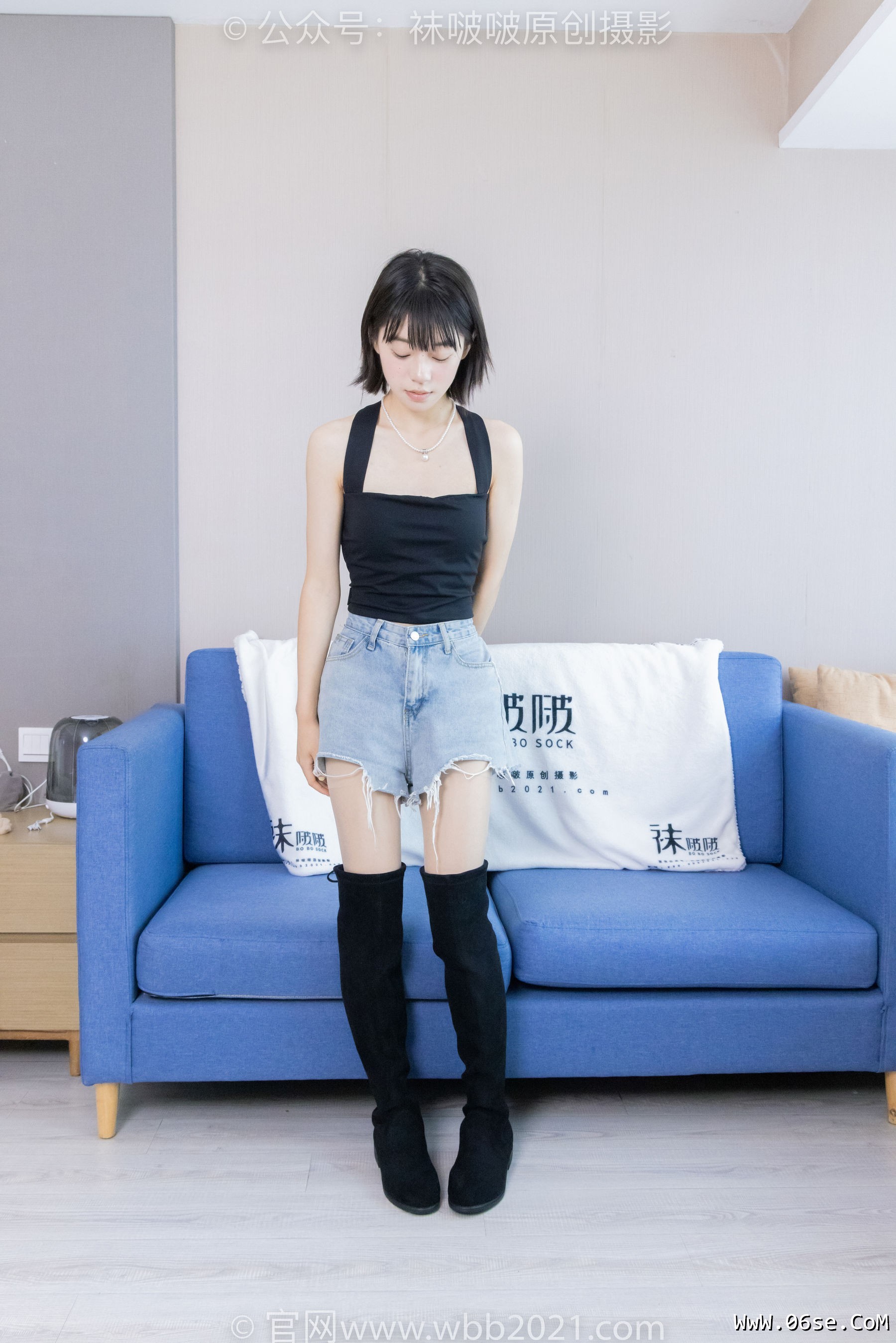图片[64]-BoBoSocks袜啵啵 No.422 糯米 -长靴、白棉袜、肉丝[140P]-六色网