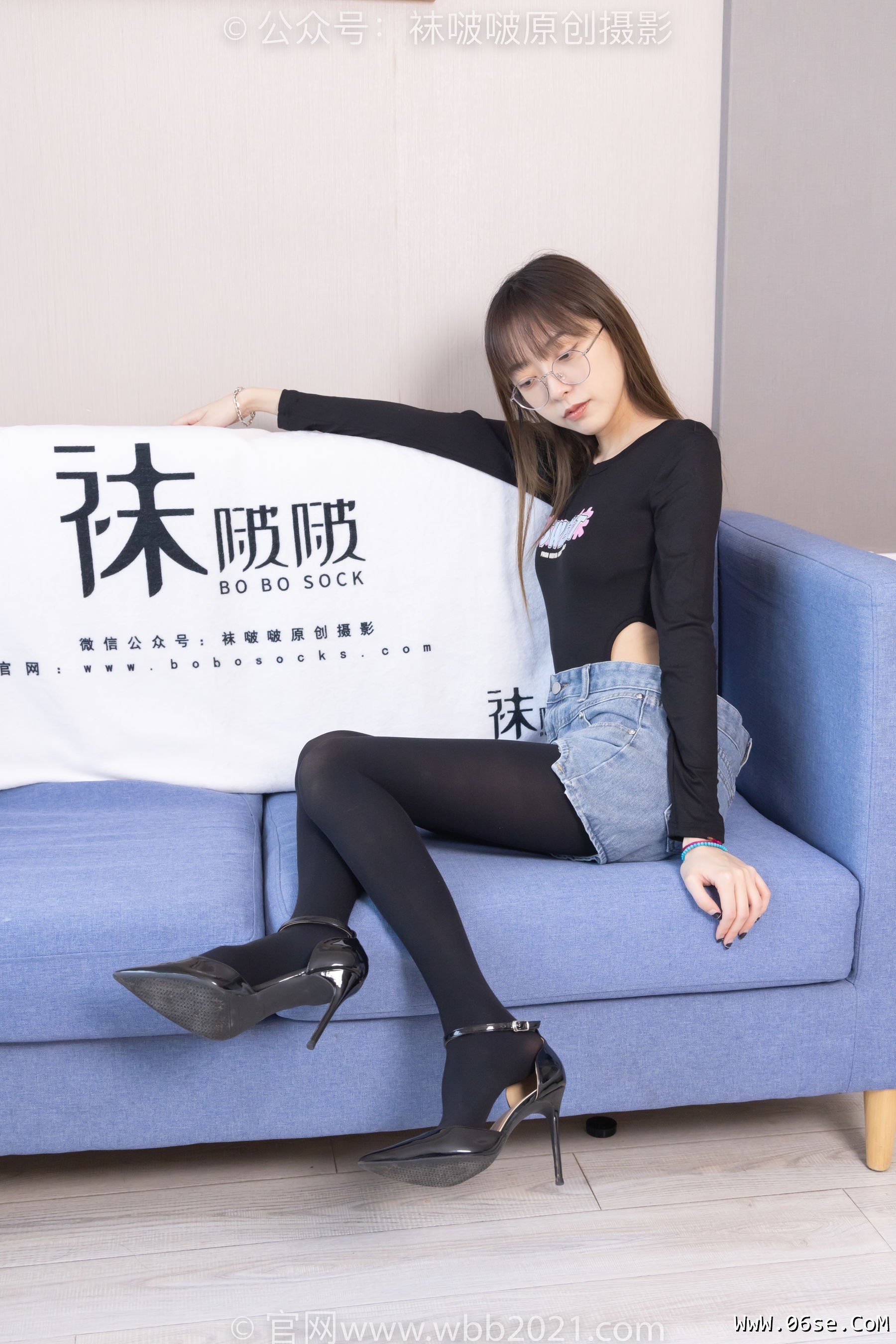 图片[81]-BoBoSocks袜啵啵 No.321 稚予 -高跟鞋、厚黑丝[150P]-六色网