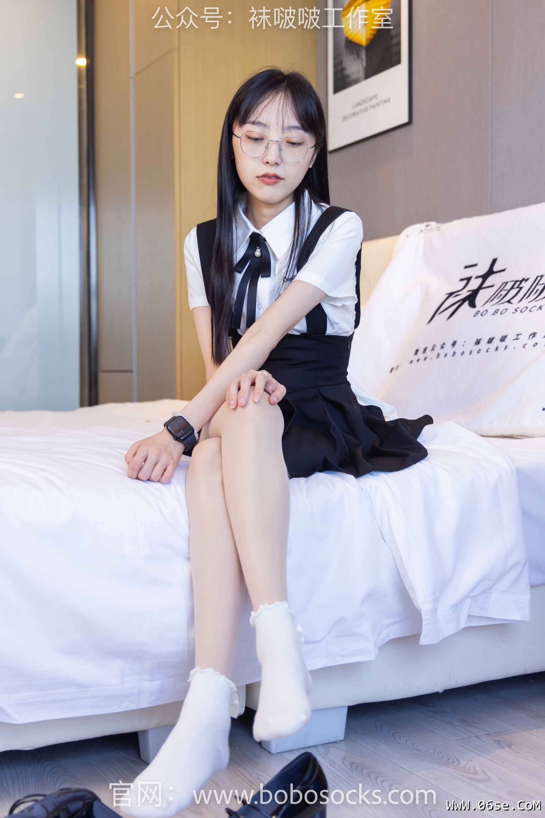 图片[83]-BoBoSocks袜啵啵 No.121 稚予-高跟鞋、白棉袜、肉丝[140P]-六色网