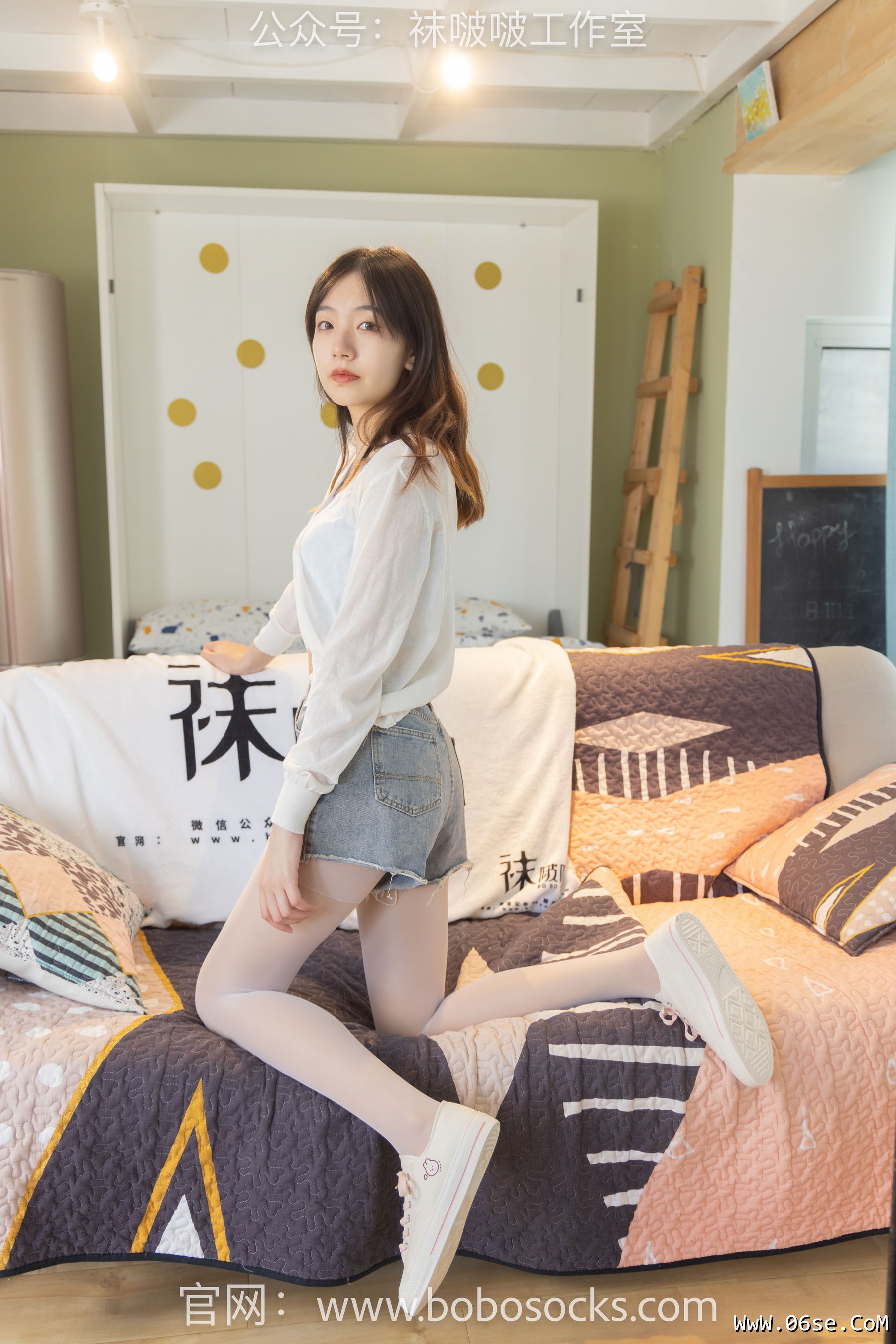图片[26]-BoBoSocks袜啵啵 No.102 小甜豆-板鞋、白丝[140P]-六色网