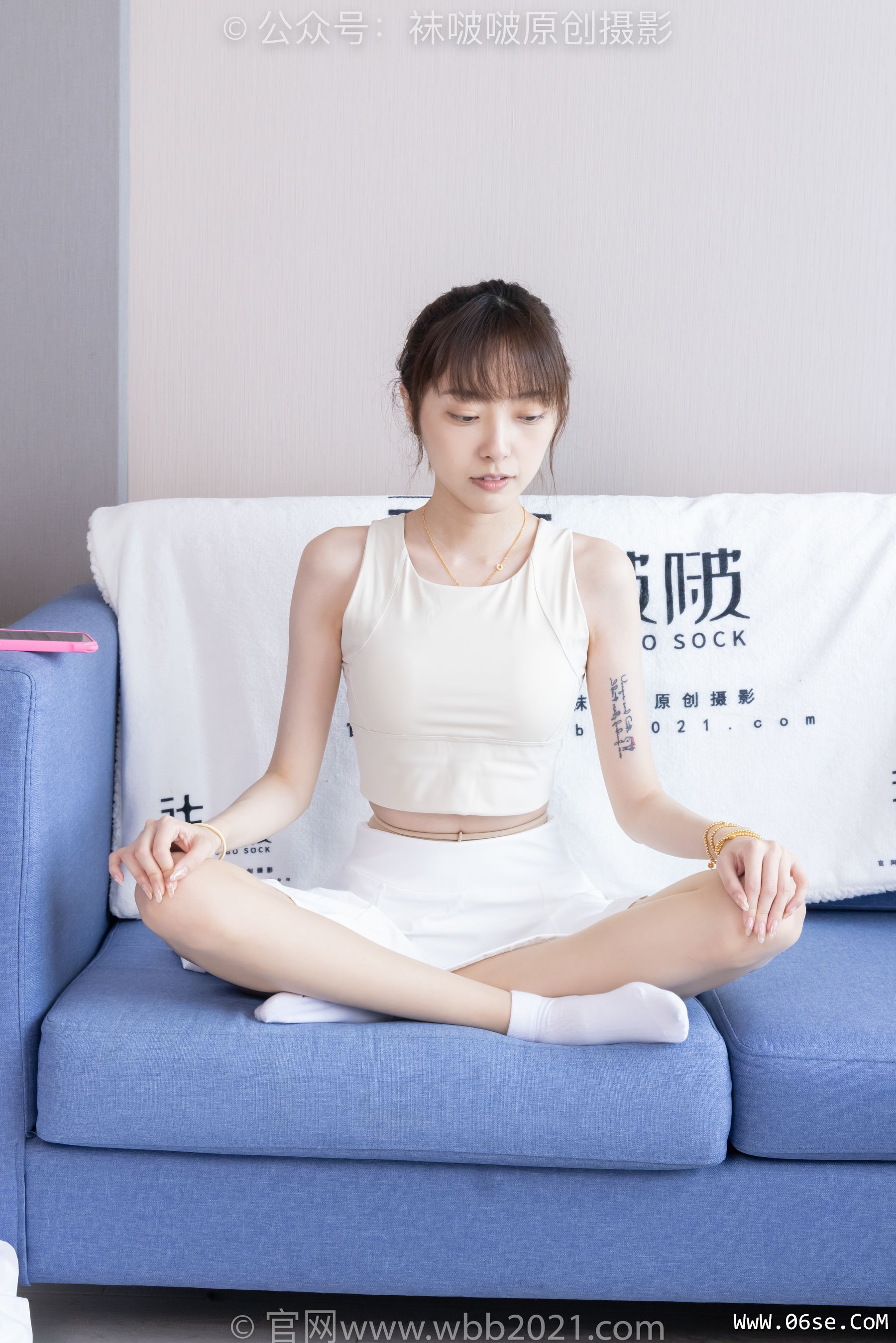 图片[94]-BoBoSocks袜啵啵 No.424 稚予 -运动鞋、白棉袜、肉丝、腰丝[140P]-六色网