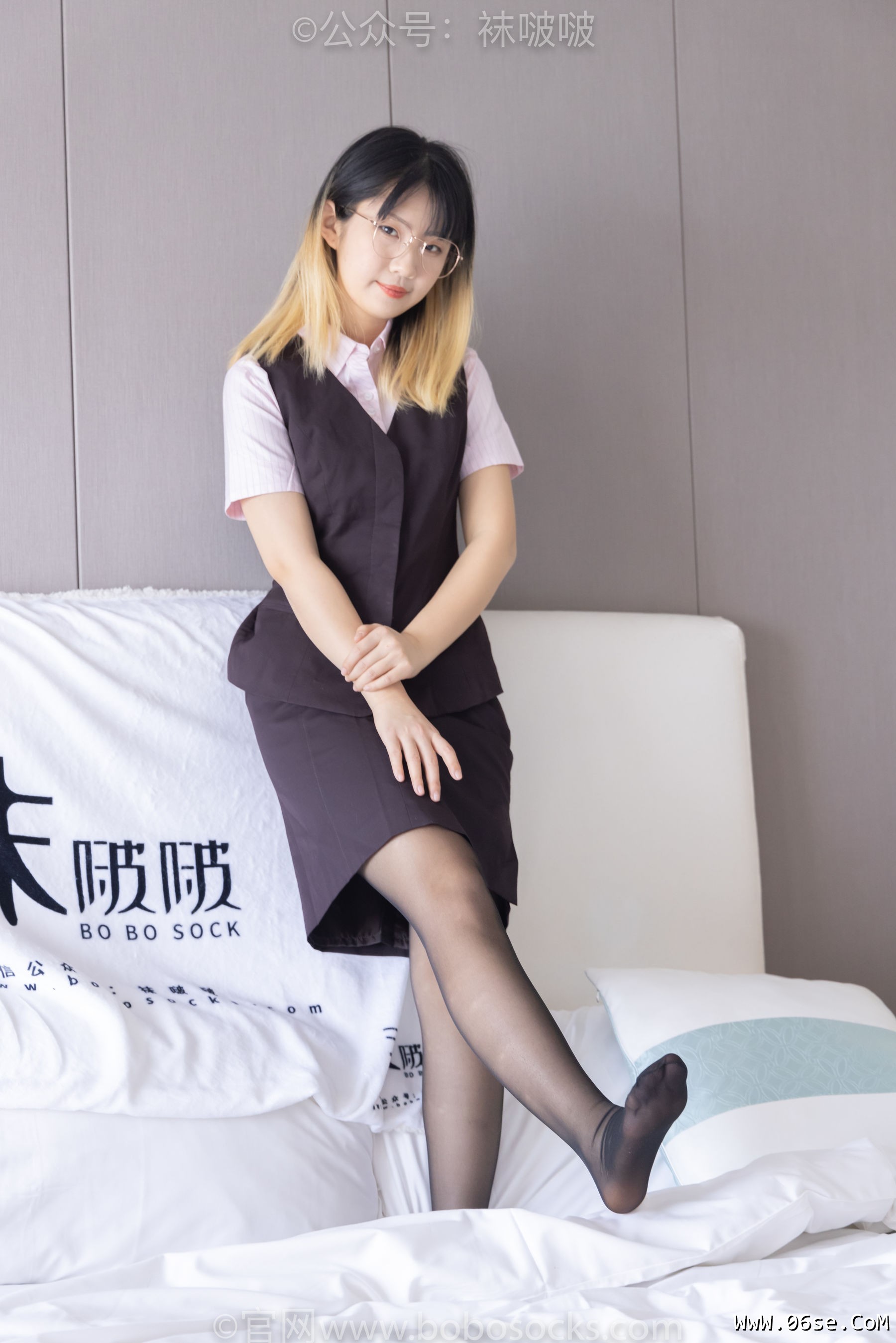 图片[119]-BoBoSocks袜啵啵 No.065 砂糖-招行制服、高跟鞋、黑丝[140P]-六色网