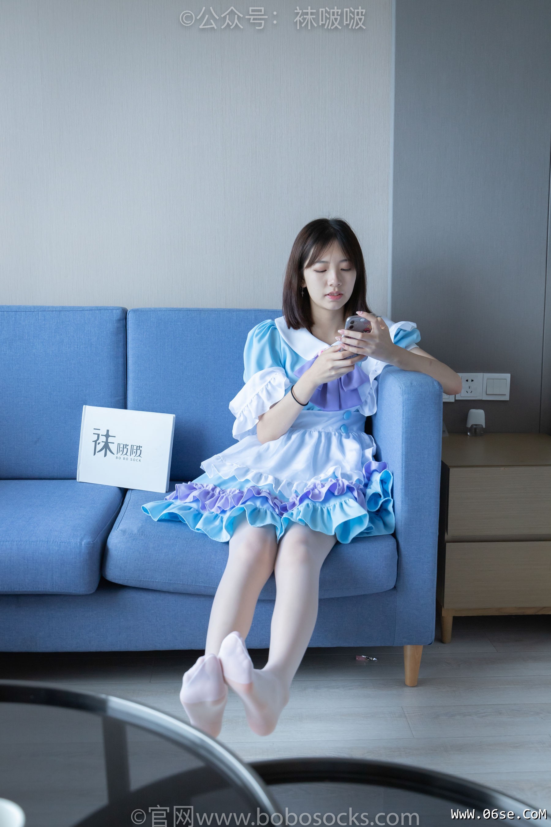 图片[117]-BoBoSocks袜啵啵 No.066 小甜豆-女仆装、高跟鞋、薄白丝[134P]-六色网