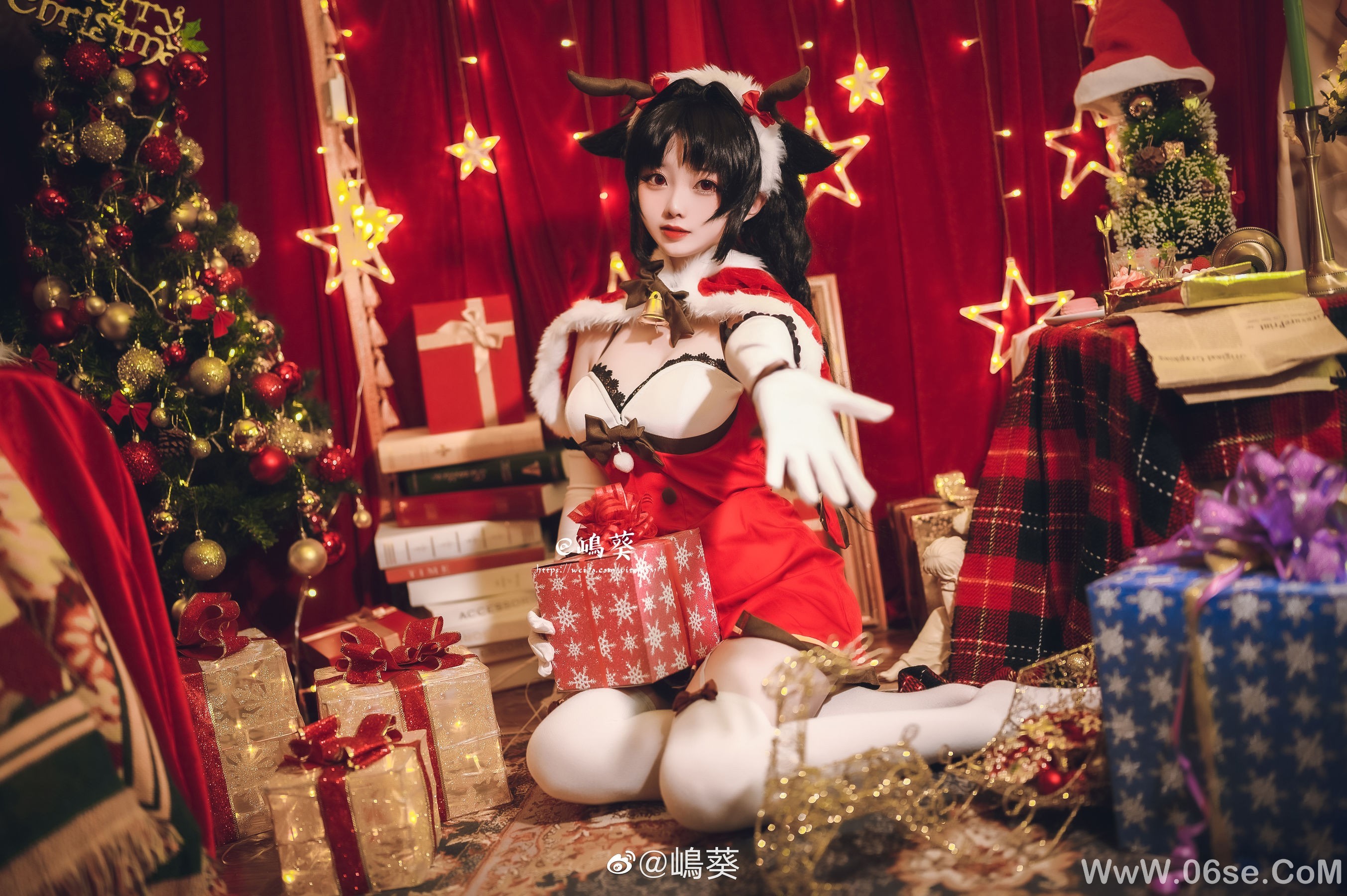 微博美女嶋葵 碧蓝航线 大潮 驯鹿与圣诞礼物[12P]-六色网