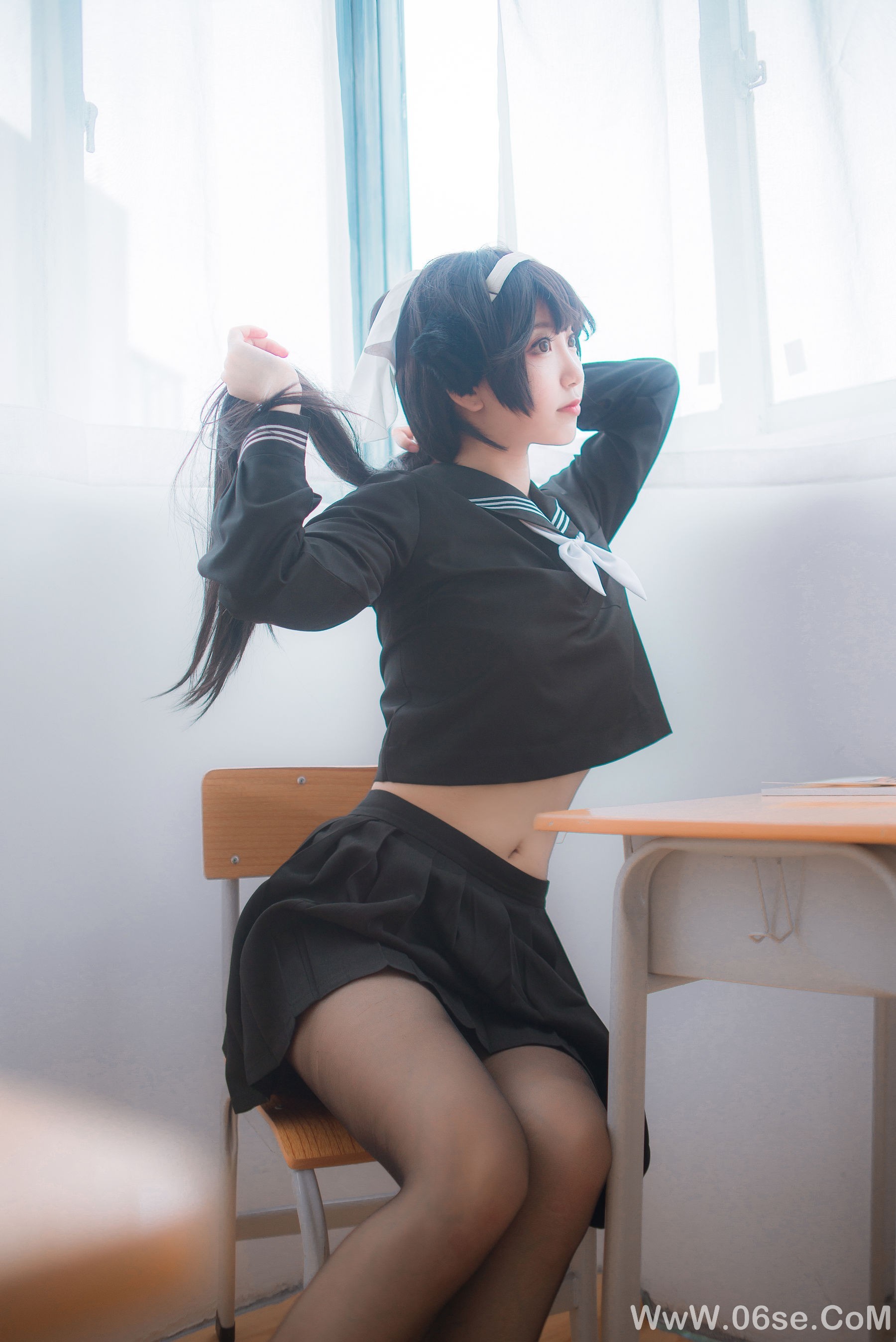 图片[30]-人气Coser黑川 獒犬制服[30P]-六色网