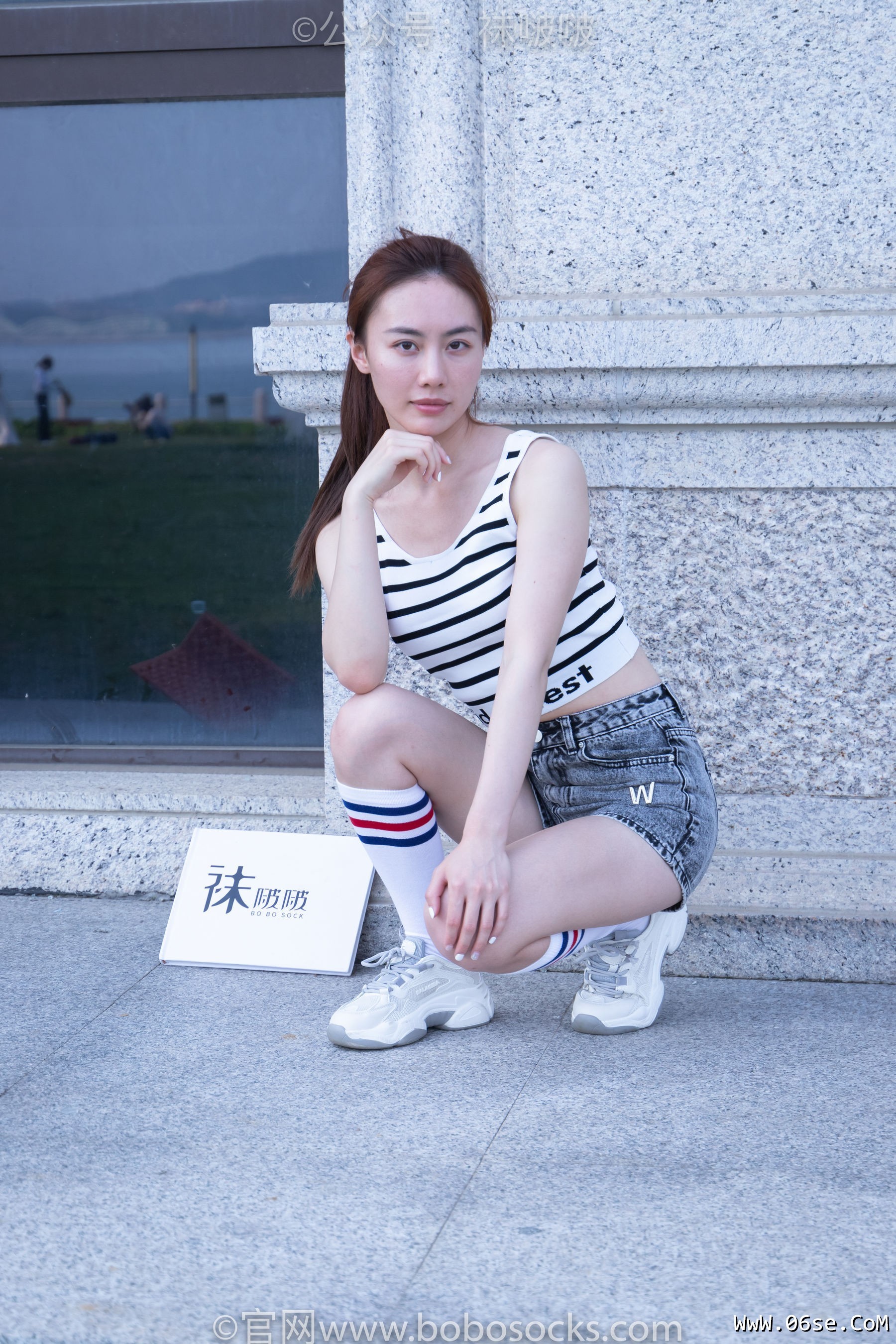 图片[14]-BoBoSocks袜啵啵 No.006 小米-运动鞋、白色小腿袜、裸足[130P]-六色网