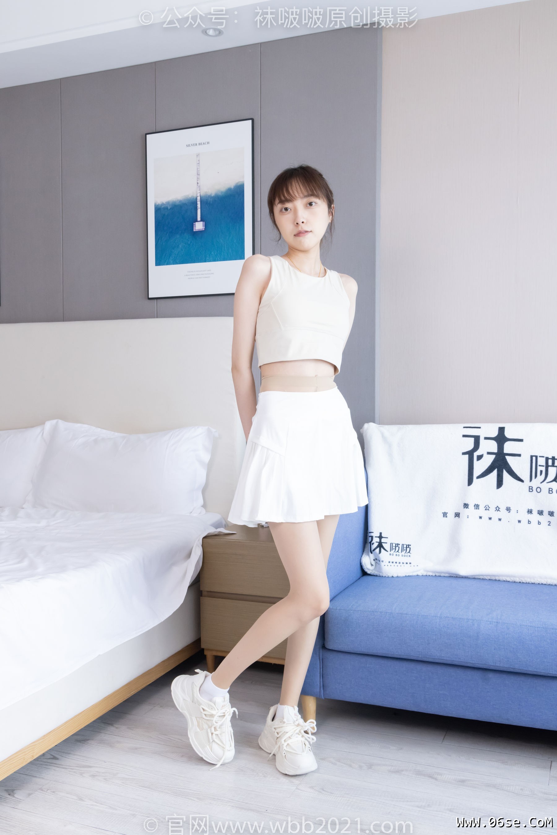 图片[64]-BoBoSocks袜啵啵 No.424 稚予 -运动鞋、白棉袜、肉丝、腰丝[140P]-六色网