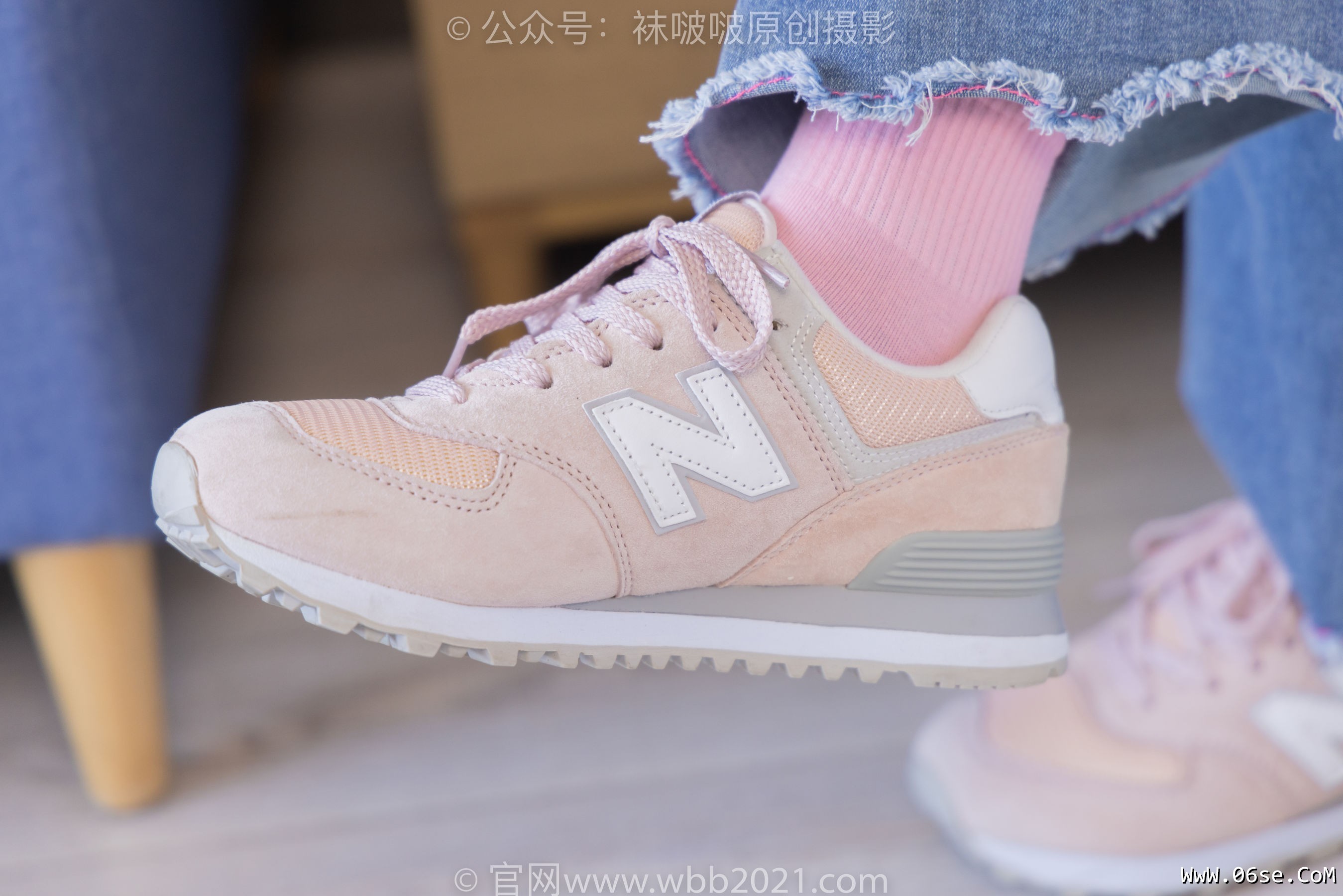 图片[119]-BoBoSocks袜啵啵 No.317 小甜豆 -运动鞋、可拆卸牛仔裤、粉色棉袜、黑丝、裤里丝[140P]-六色网