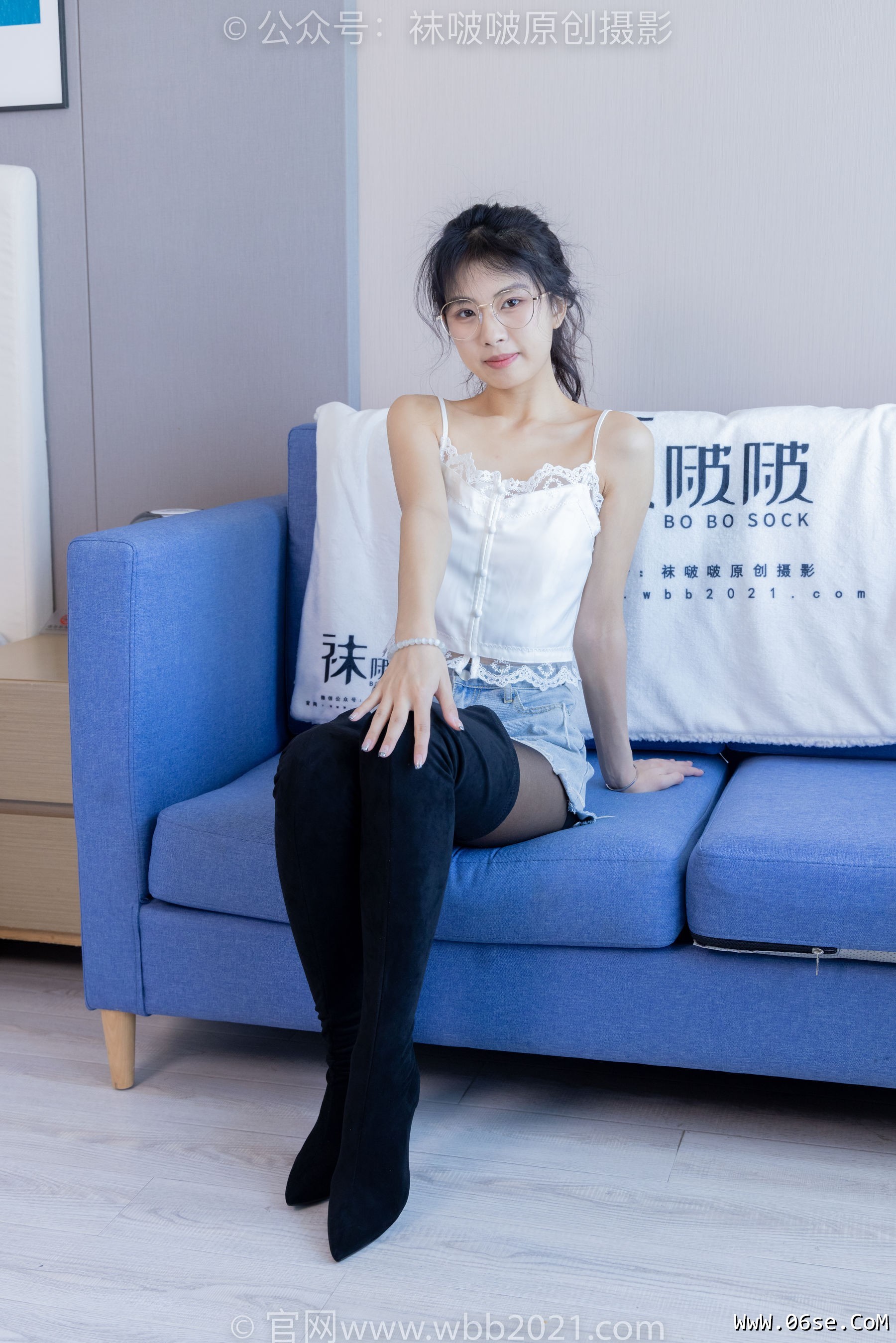 图片[62]-BoBoSocks袜啵啵 No.383 奶油 -长靴、高跟长靴、黑丝、网袜、裸足[150P]-六色网