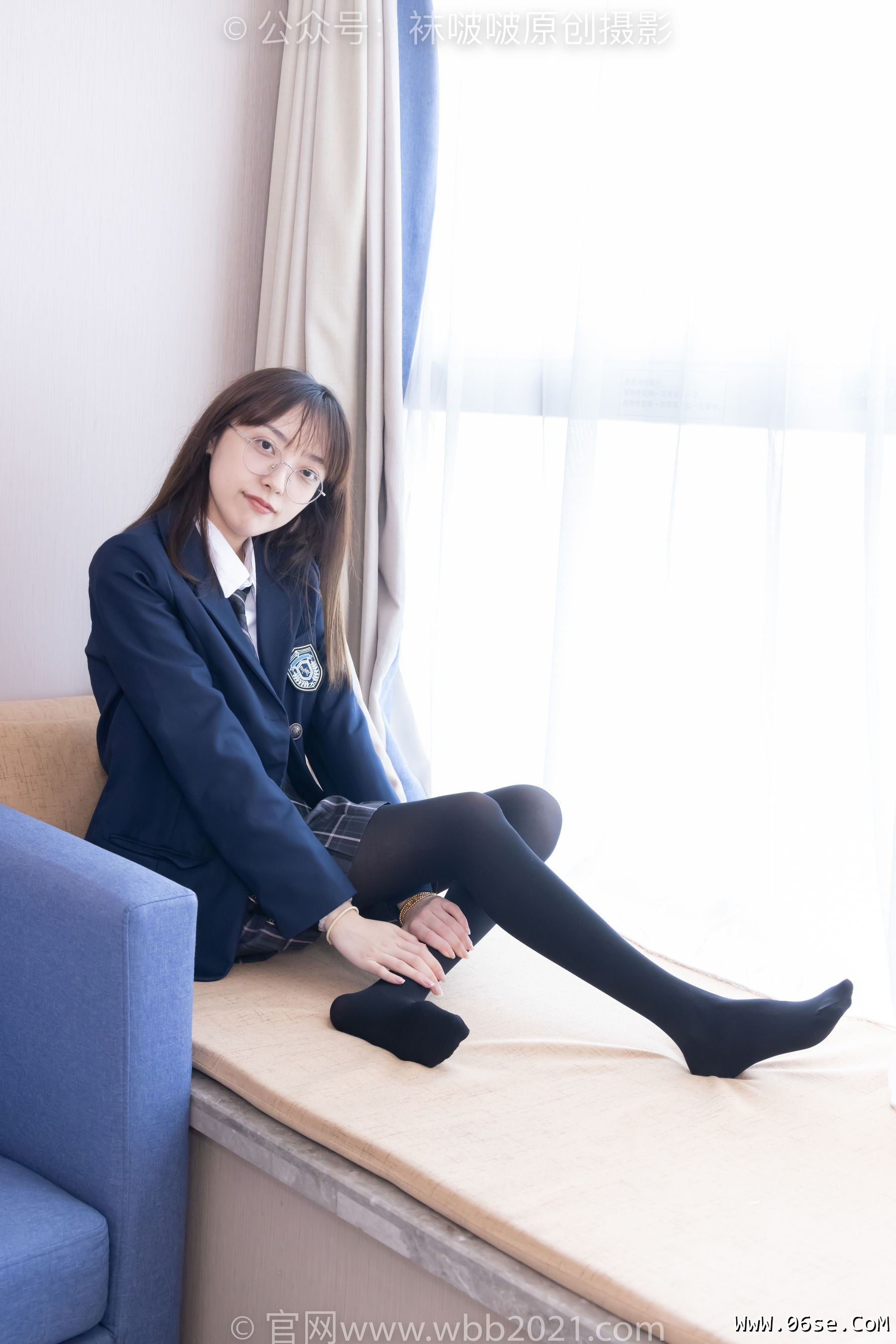图片[142]-BoBoSocks袜啵啵 No.432 稚予 -皮鞋、厚黑丝、jk制服[184P]-六色网