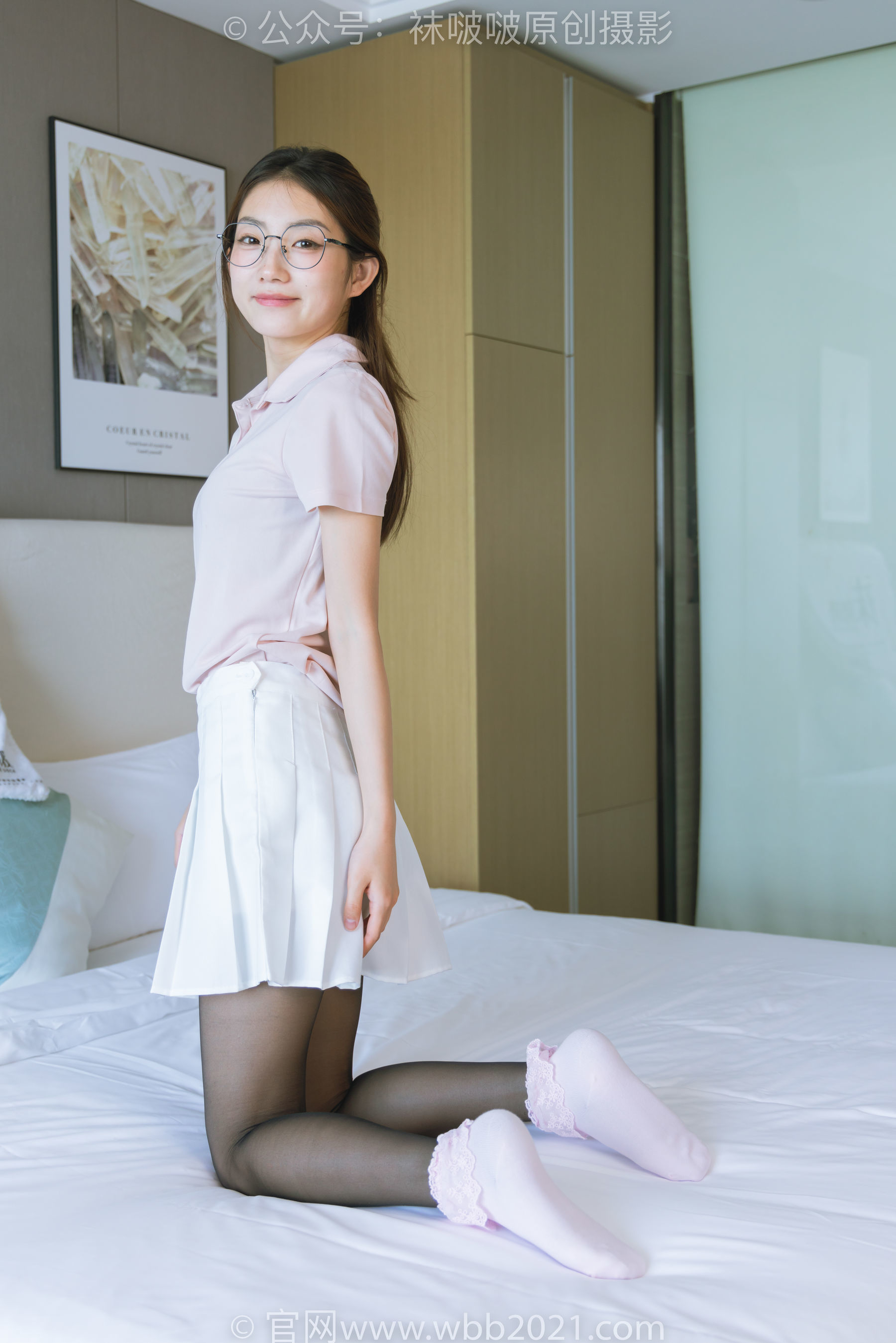 图片[106]-BoBoSocks袜啵啵 No.273 小沫 -运动鞋、粉色棉袜、黑丝[143P]-六色网