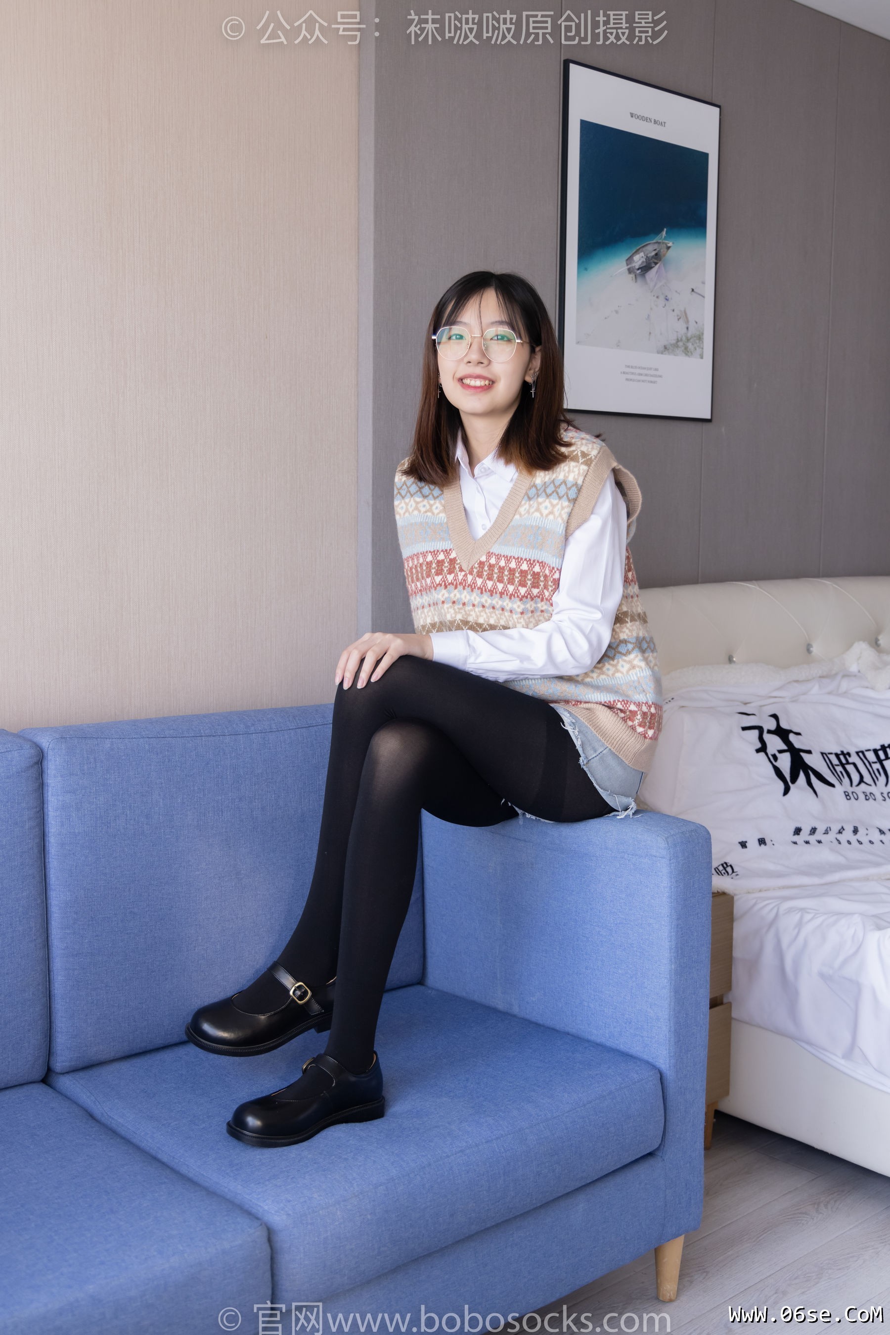 图片[69]-BoBoSocks袜啵啵 No.169 小甜豆-黑皮鞋、厚黑丝、厚肉丝[145P]-六色网