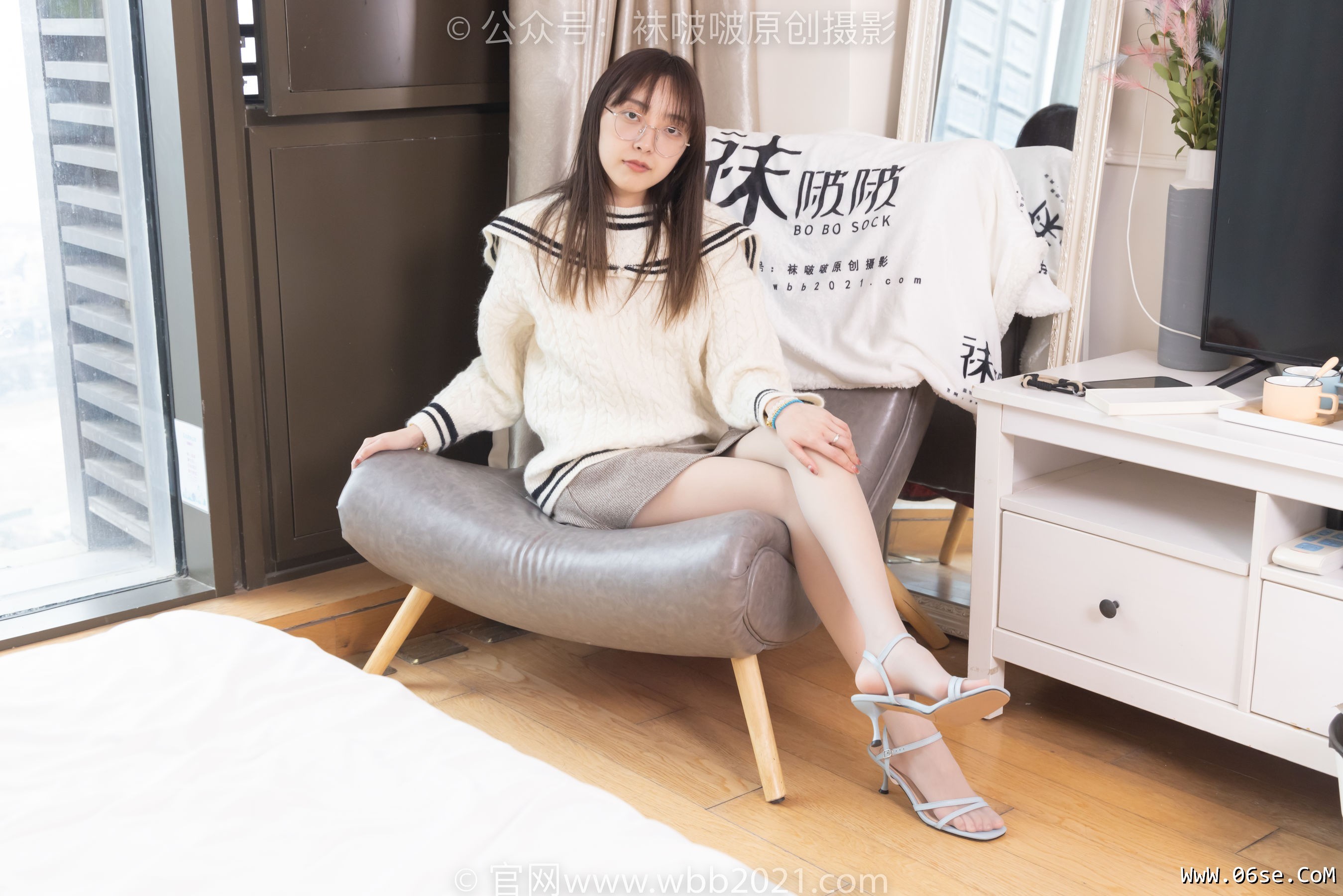 图片[55]-BoBoSocks袜啵啵 No.361 稚予 -高跟凉鞋、平底鞋、超薄黑丝、灰丝[160P]-六色网