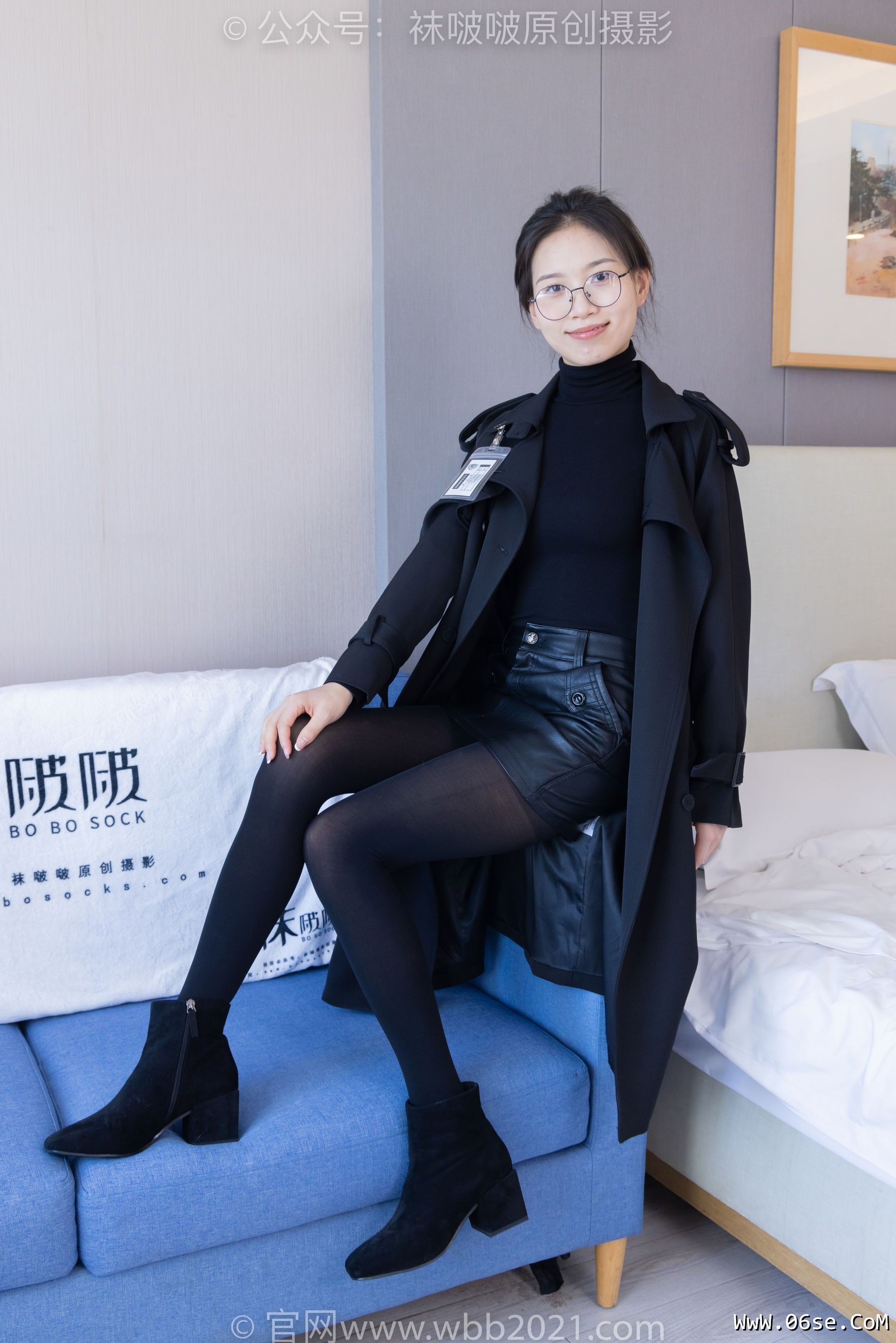 图片[60]-BoBoSocks袜啵啵 No.365 芝士 -短靴、平底鞋、厚黑丝、厚灰丝[140P]-六色网