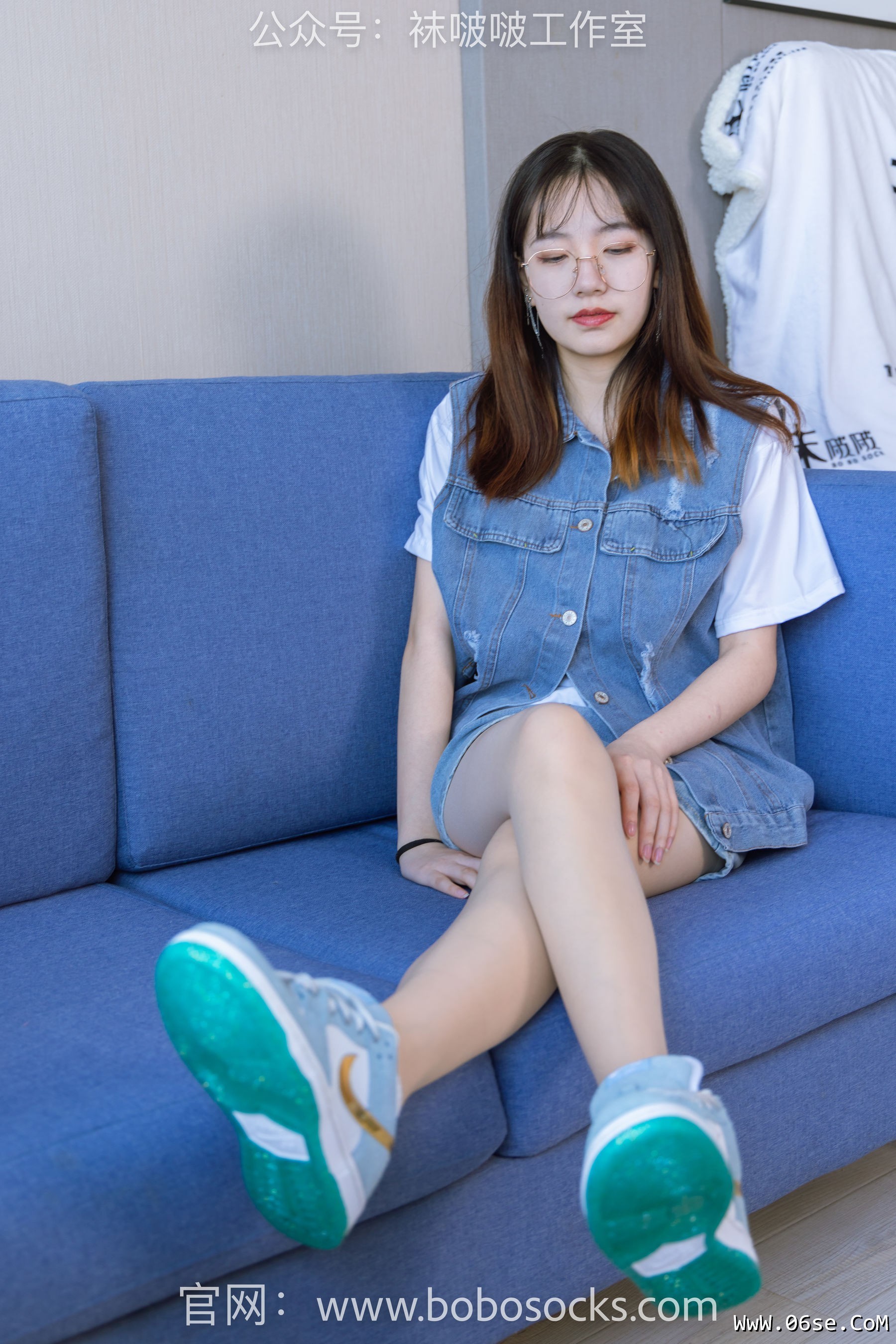 图片[72]-BoBoSocks袜啵啵 No.123 小甜豆-板鞋、白棉袜、肉丝[140P]-六色网