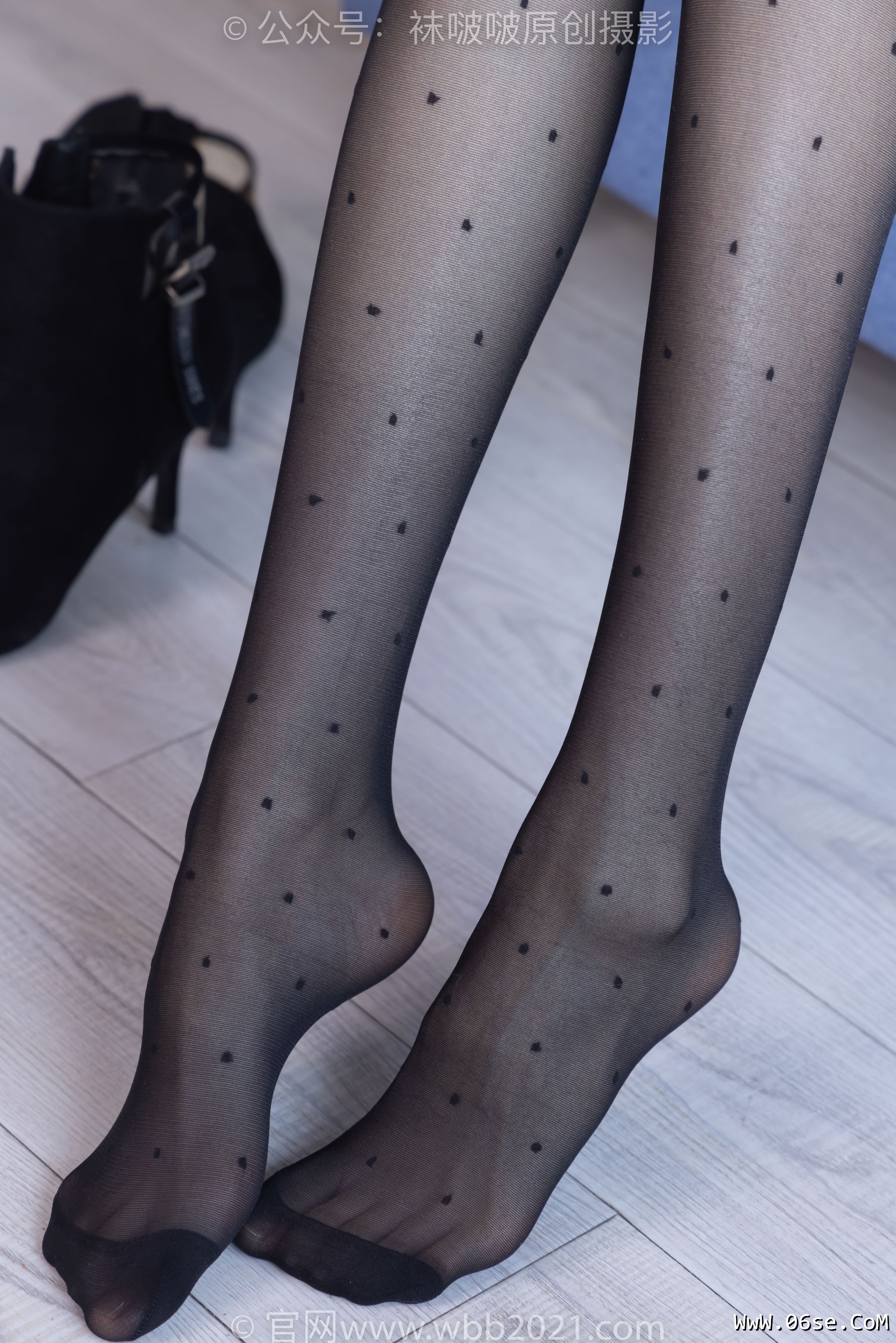 图片[95]-BoBoSocks袜啵啵 No.352 稚予 -短靴、波点黑丝[145P]-六色网