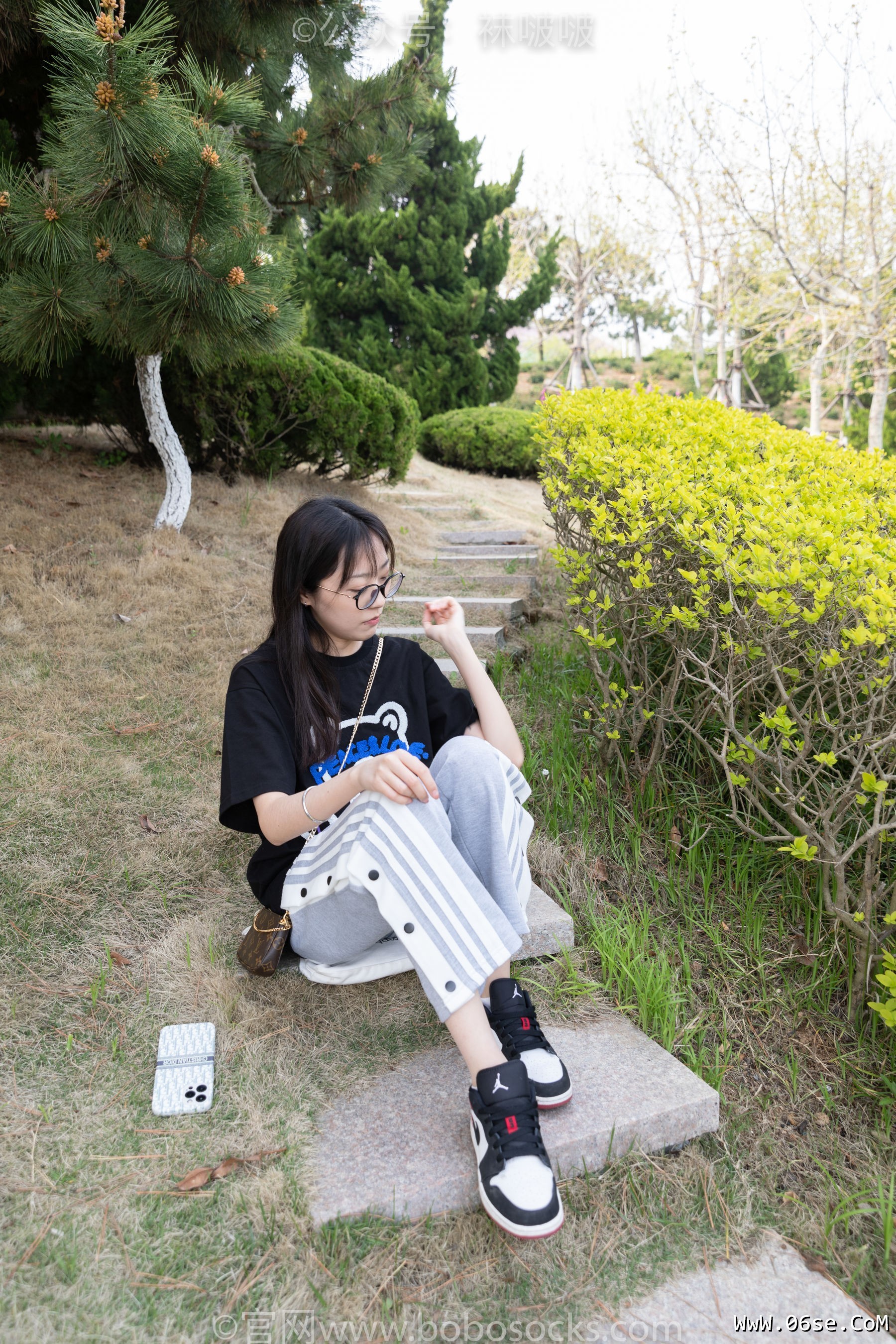 图片[23]-BoBoSocks袜啵啵 No.023 稚予-AJ、白色短棉袜、裸足[119P]-六色网