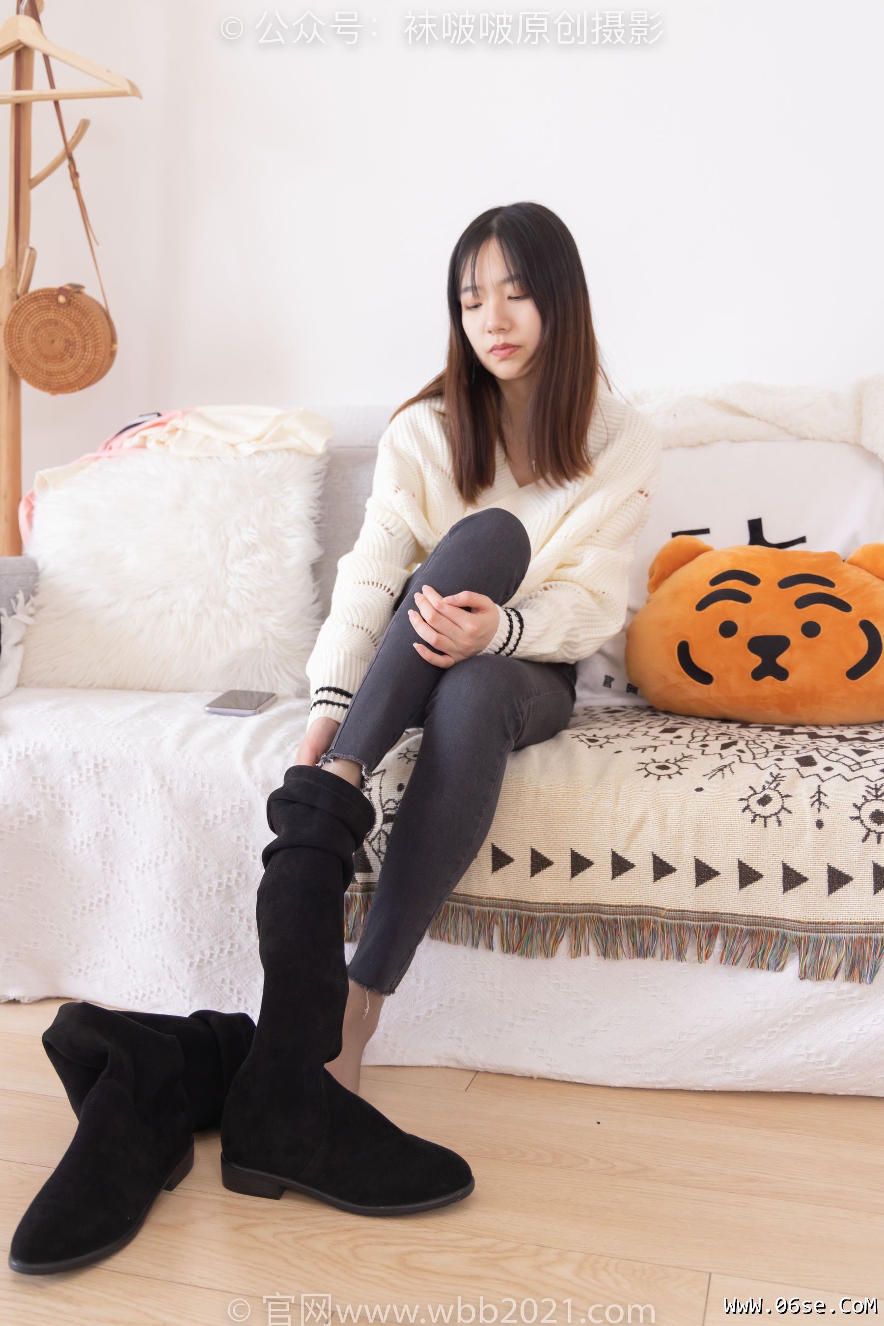 图片[88]-BoBoSocks袜啵啵 No.326 小甜豆 -长靴、油亮灰丝、裤里丝[155P]-六色网