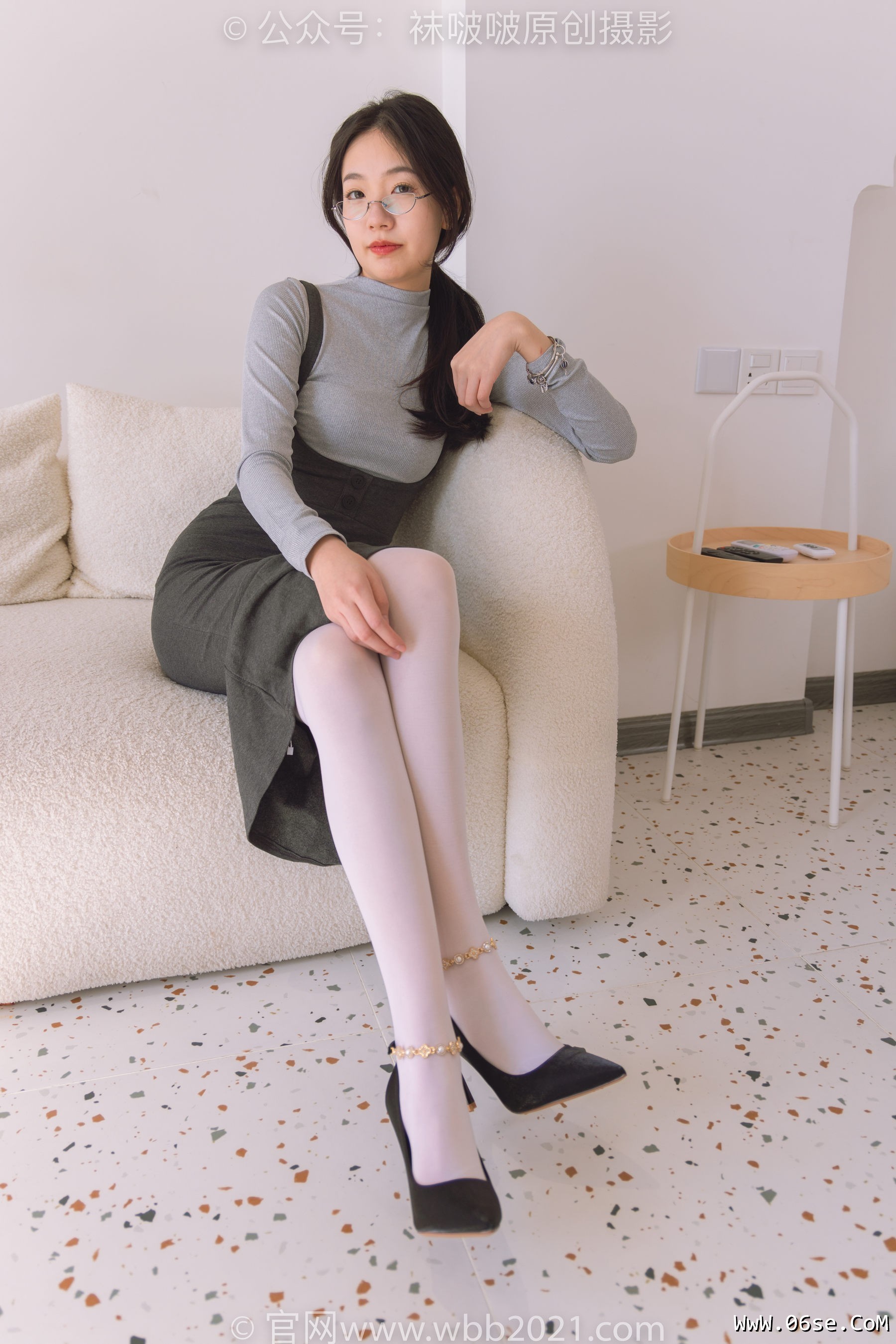 图片[108]-BoBoSocks袜啵啵 No.242 小甜豆-高跟鞋、厚白丝[140P]-六色网