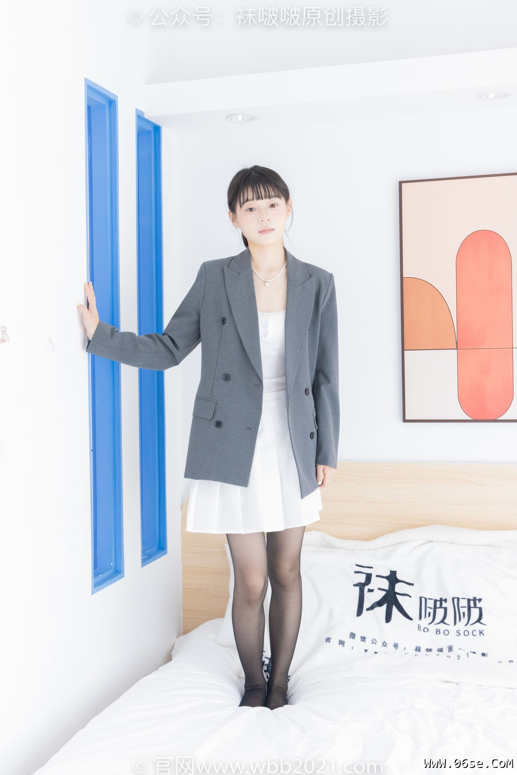 图片[117]-BoBoSocks袜啵啵 No.404 糯米 -板鞋、黑丝、ol风[145P]-六色网