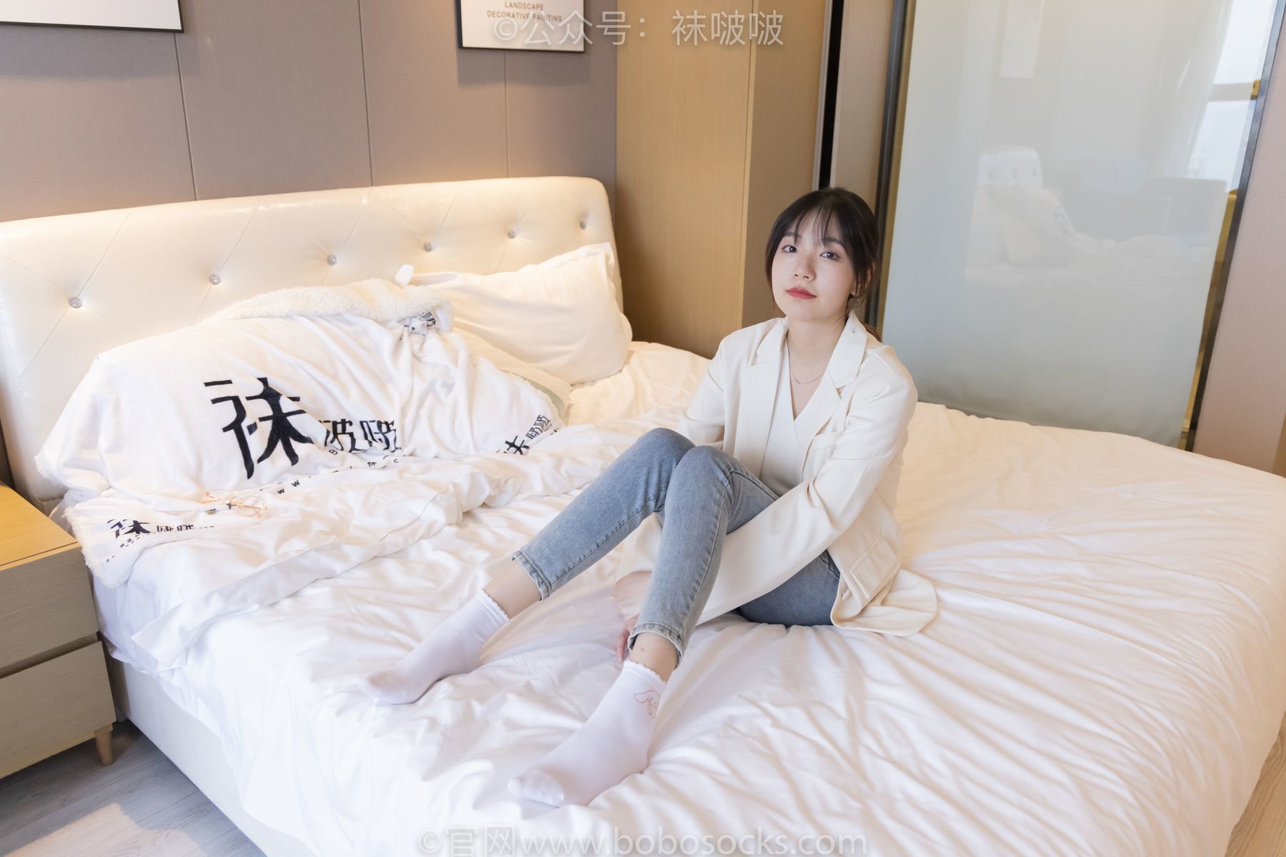 图片[109]-BoBoSocks袜啵啵 No.050 小甜豆-高跟长靴、白棉袜[175P]-六色网