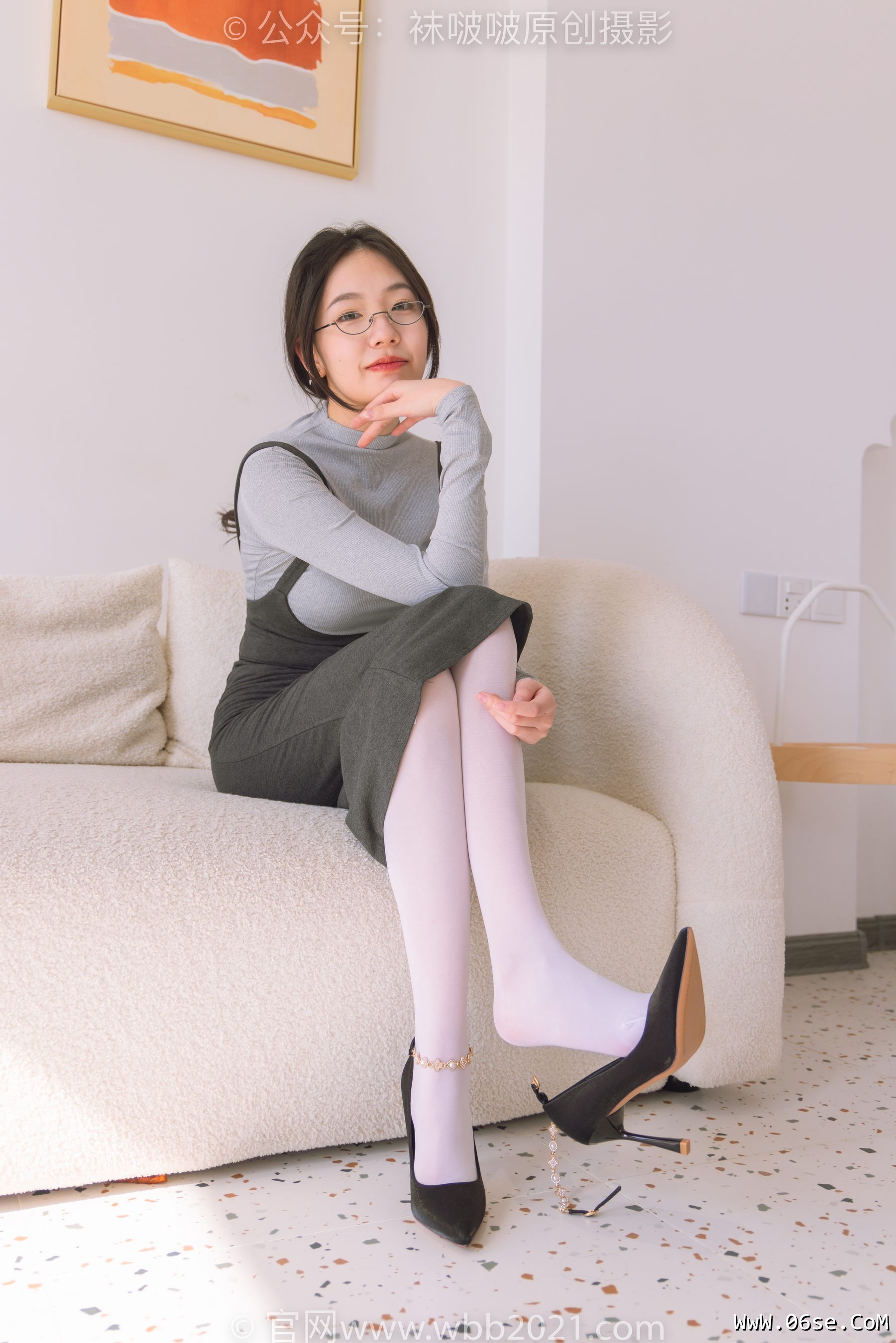 图片[113]-BoBoSocks袜啵啵 No.242 小甜豆-高跟鞋、厚白丝[140P]-六色网