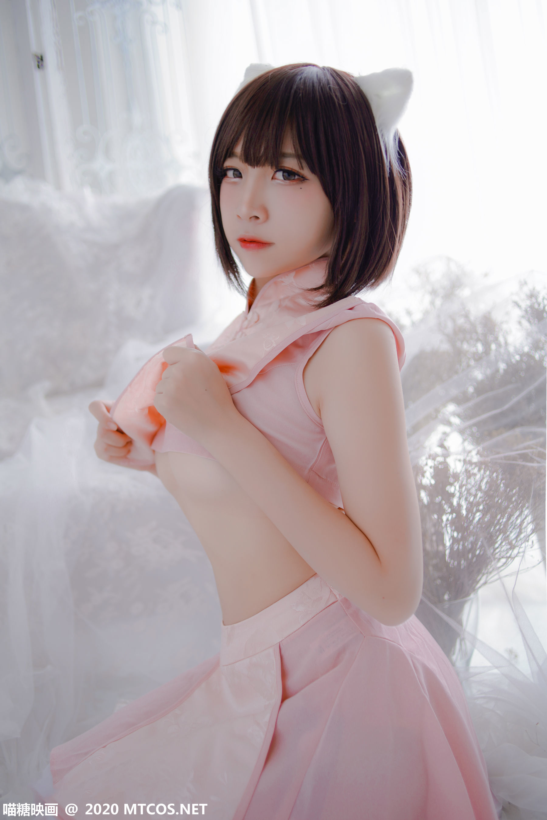 图片[14]-[喵糖映画] HML.026 粉系旗袍 [21P]-六色网