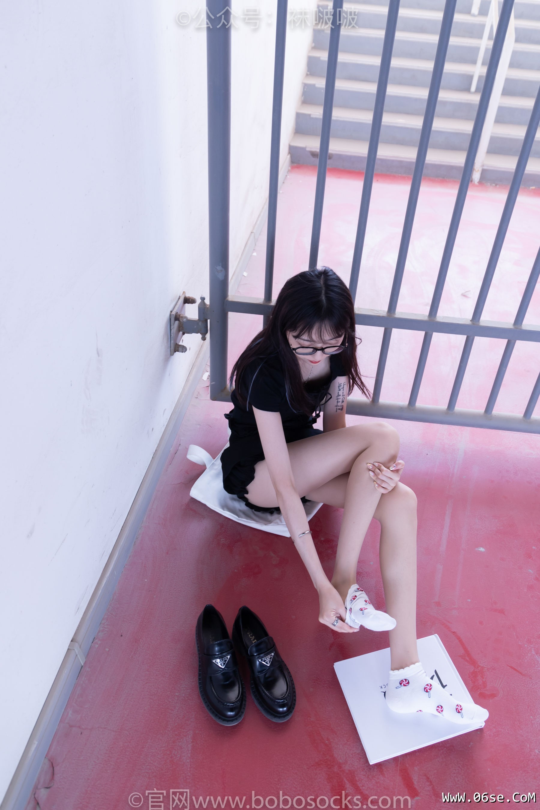图片[93]-BoBoSocks袜啵啵 No.030 稚予- 皮鞋、短白棉袜、肉丝[141P]-六色网