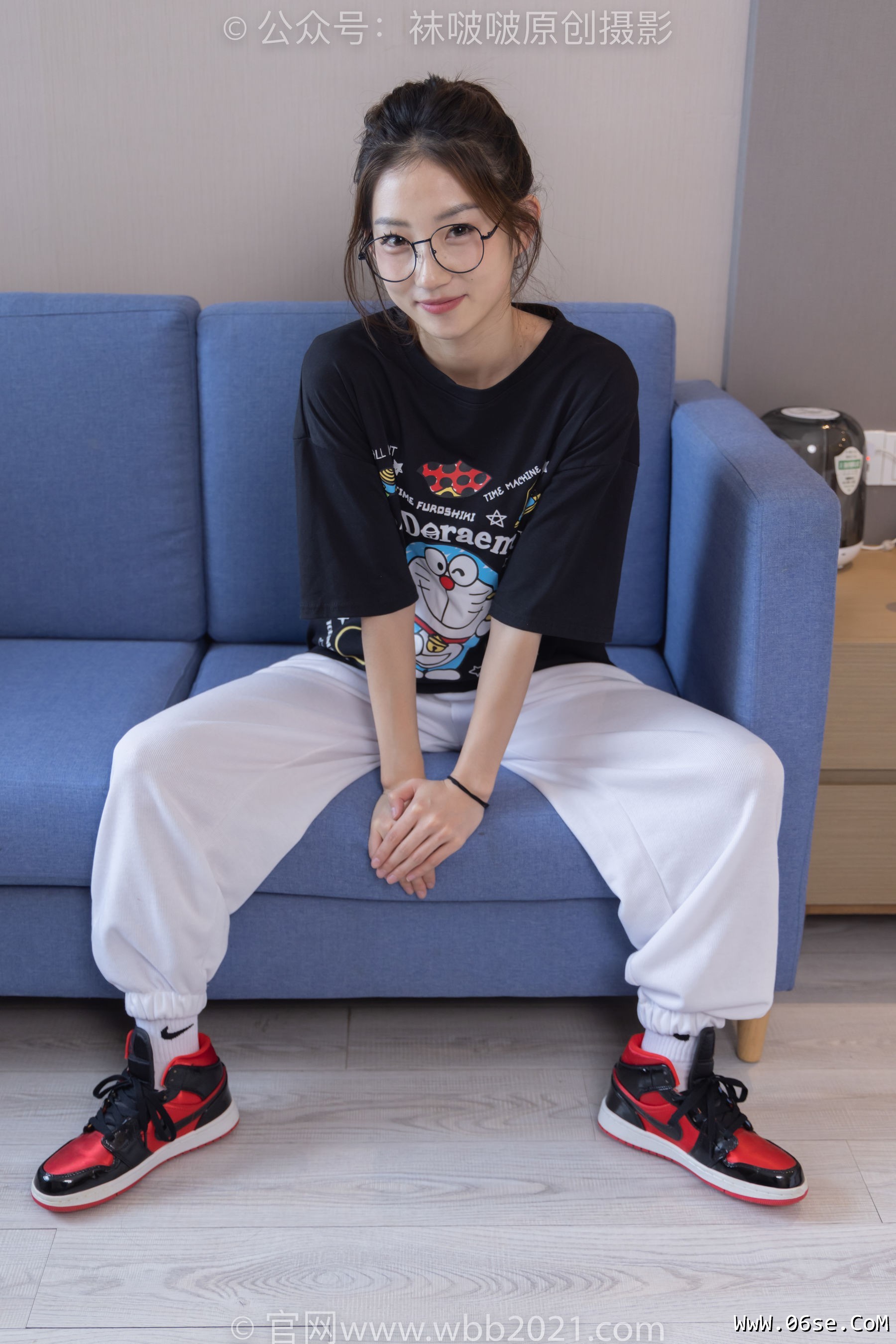 图片[24]-BoBoSocks袜啵啵 No.382 小沫 -板鞋、白棉袜[143P]-六色网
